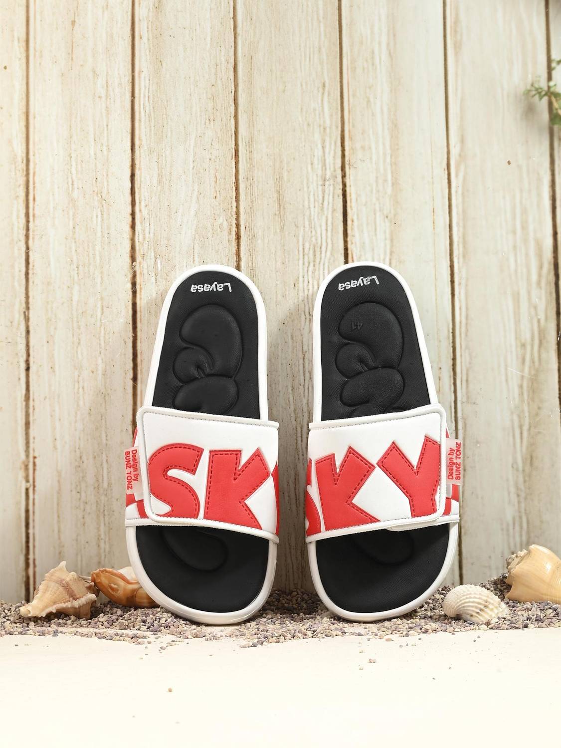 Layasa Men Black Slippers - Image 1