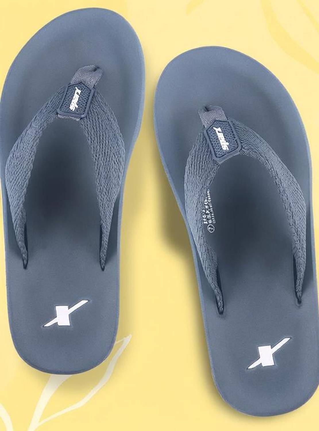 Sparx Men Gray Flip Flops - Image 1
