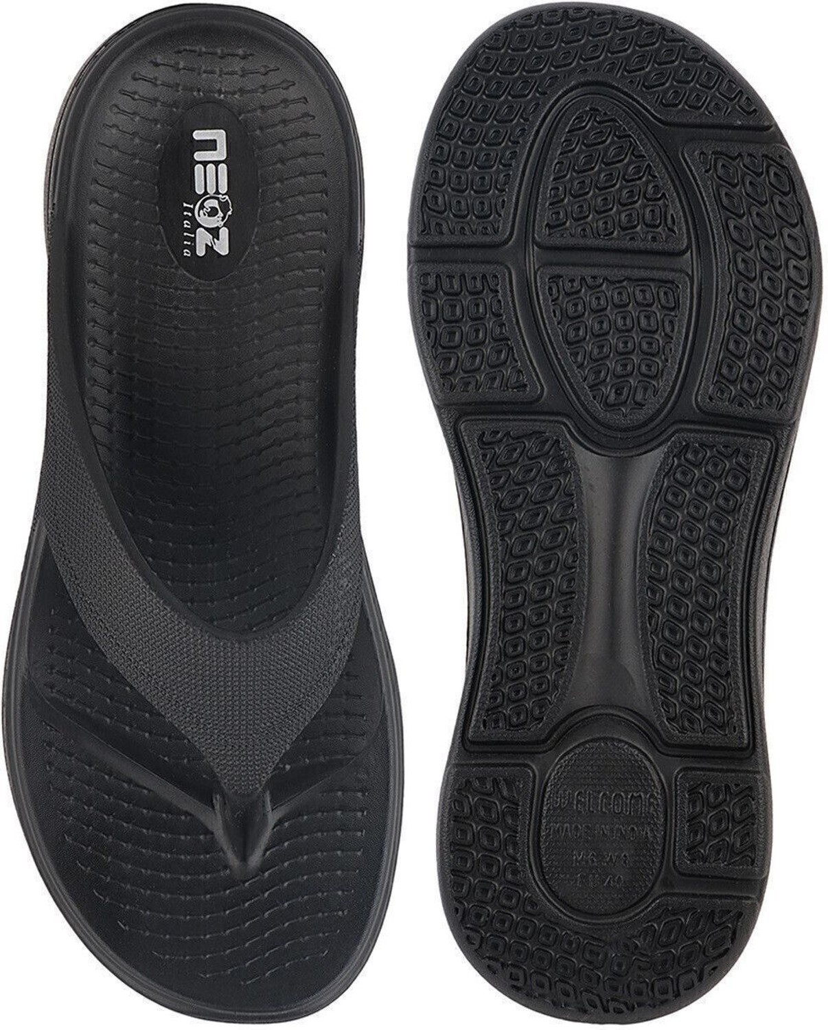 Image of Neoz Men Levirex Lightweight with Arch Support Durable Anti-Skid & Stylish Dailywear| Flip Flops