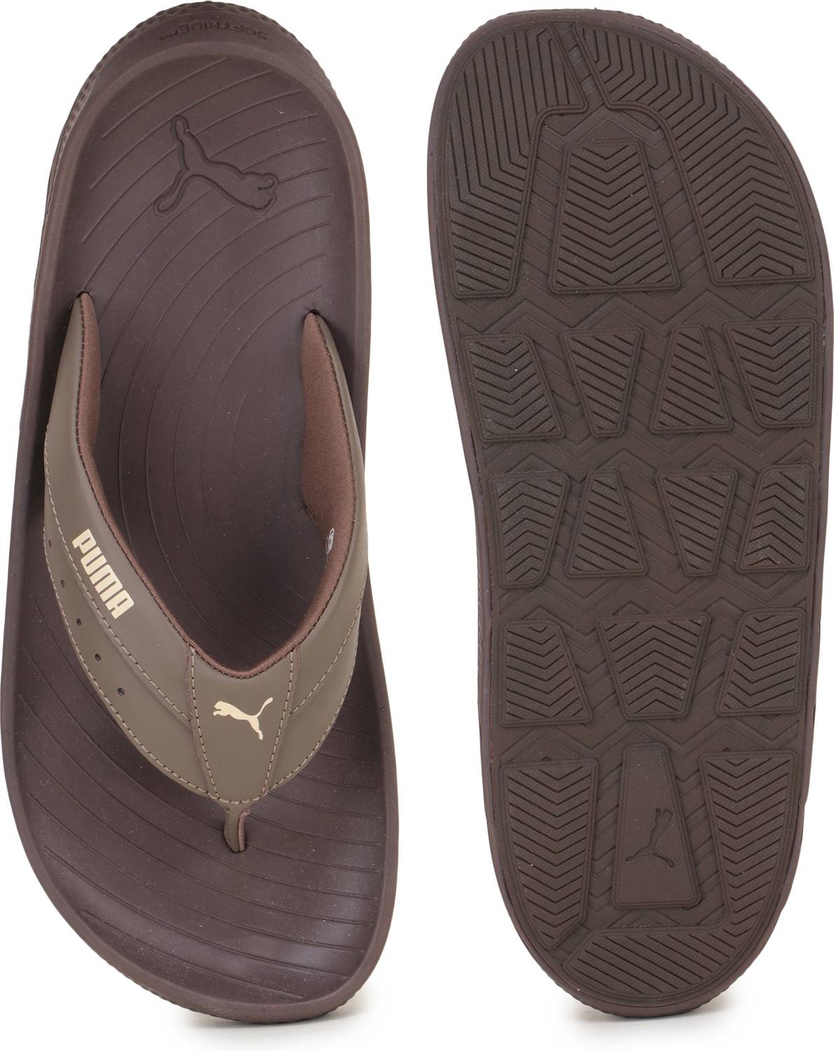 PUMA Men Brown Flip Flops - Image 5