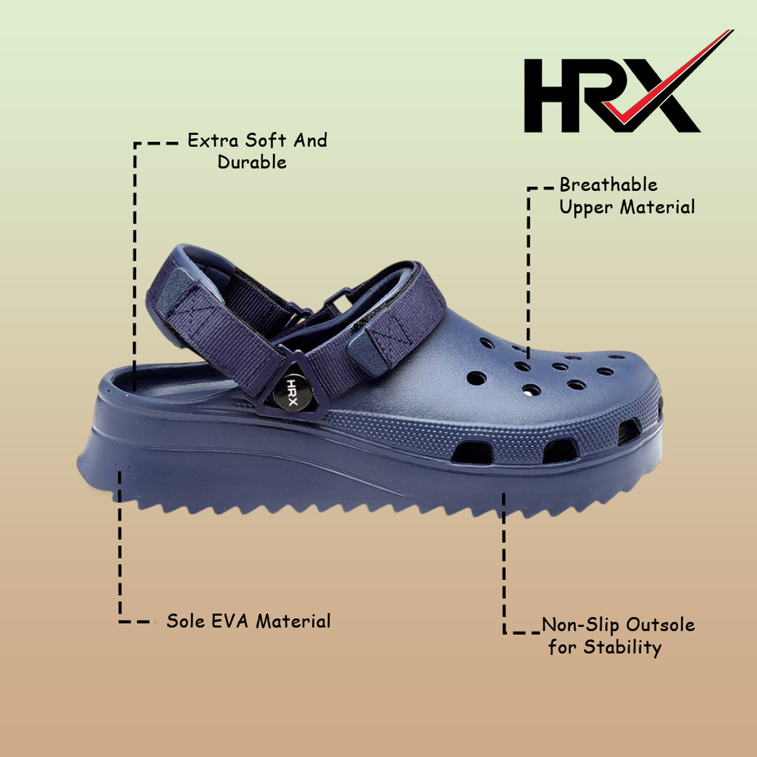 Image of HRX by Hrithik Roshan Men Clogs