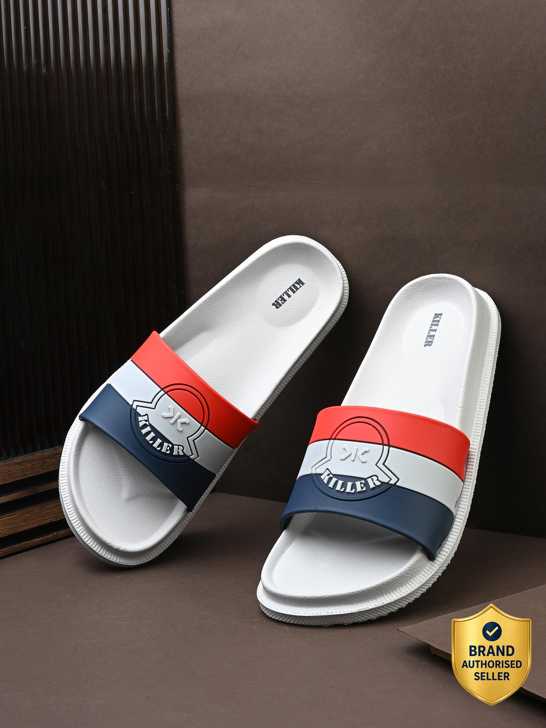 Image of KILLER Men Soft Comfortable Chappal Casual Lightweight Men Slippers for Daily Wear Flip Flops