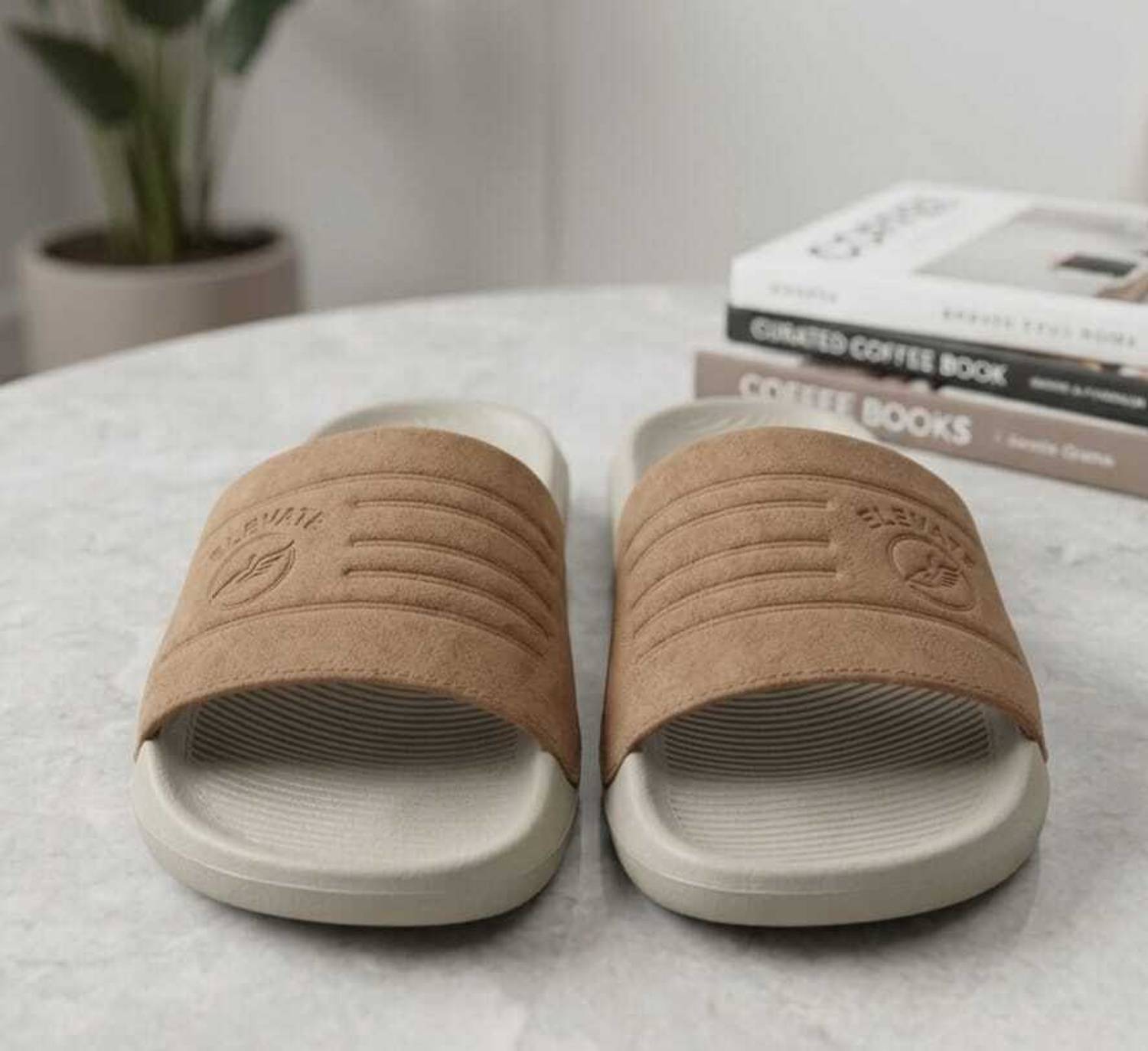 Elevate Steps Men Slides Brown - Image 3