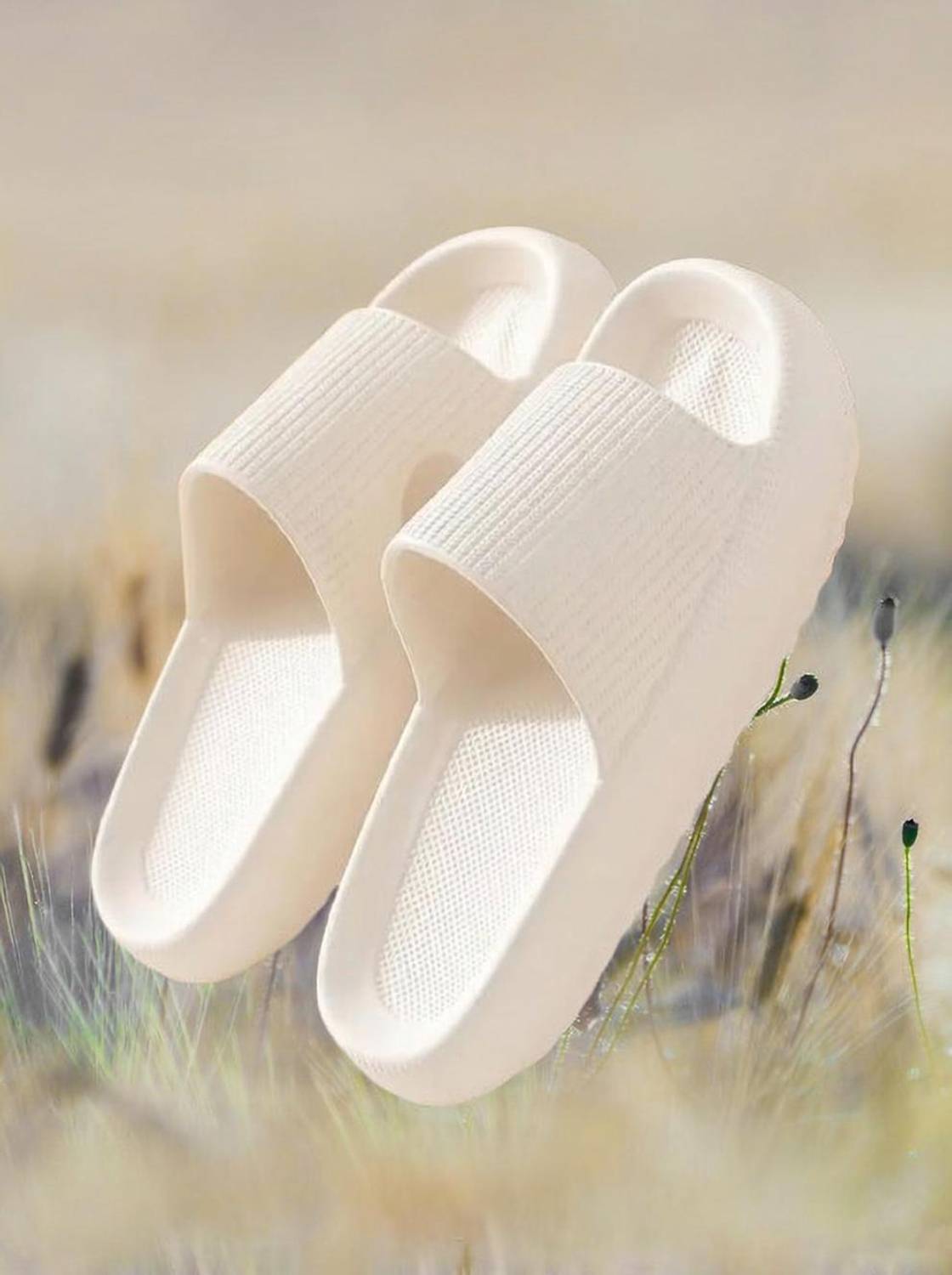 Dee Rook Men White Slippers - Image 1