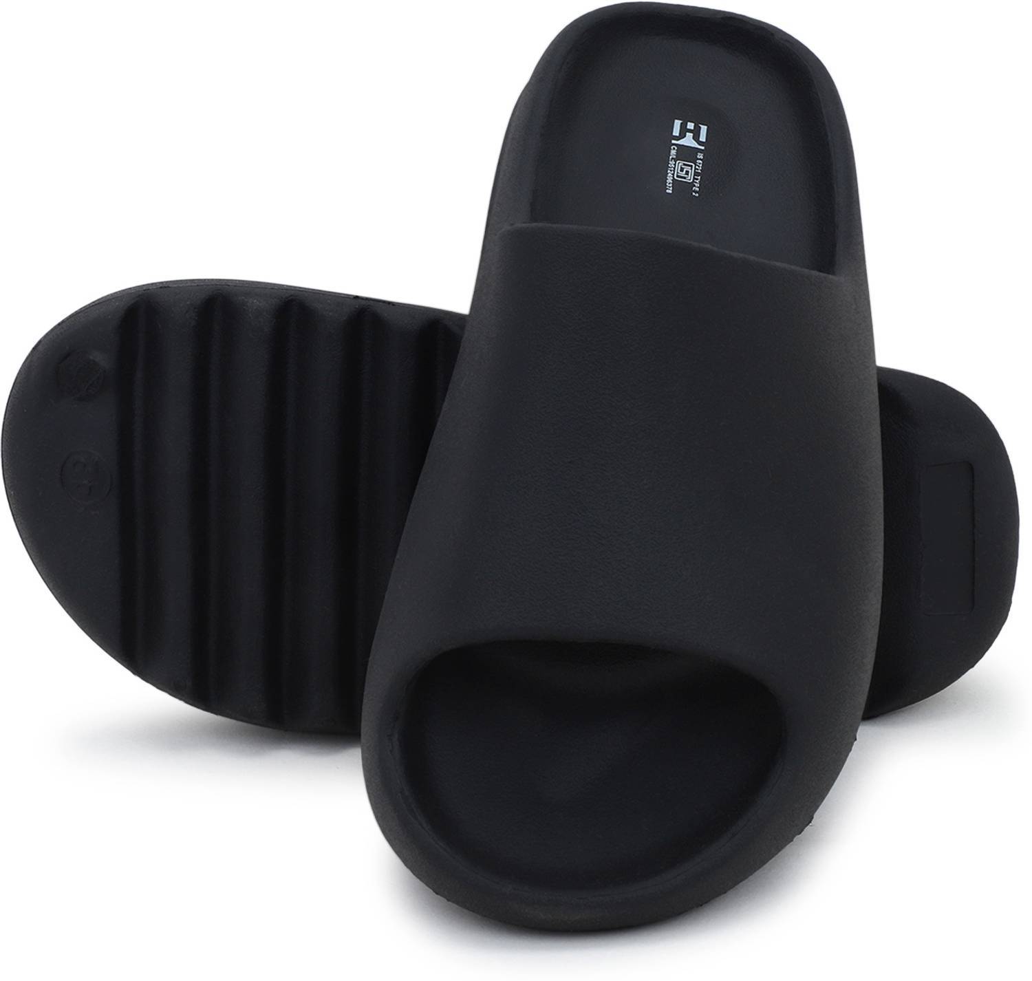 Hygear Men Black Slides - Image 5