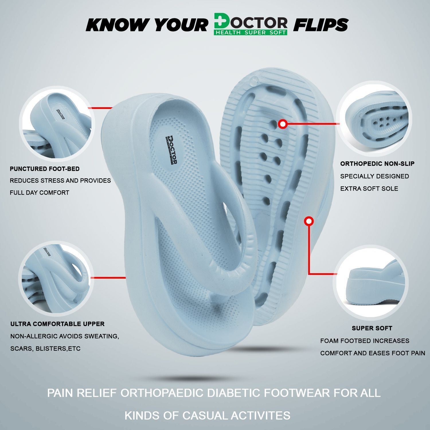 Image of Doctor Health Super Soft Women NewlyLaunch|Classic Ultra Soft|Cushion|Comfortable|Premium|Stylish Slides Slippers
