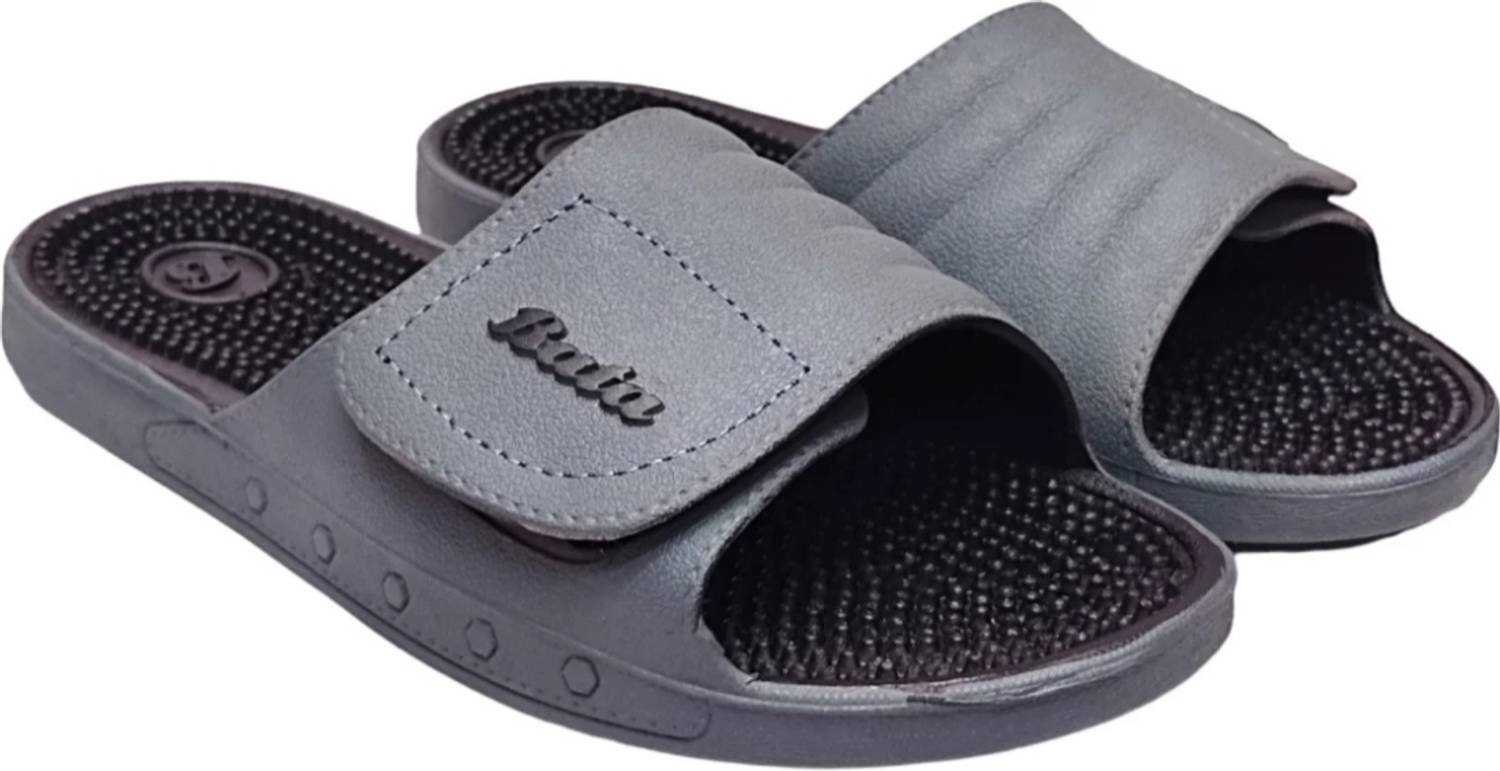 Bata Men Gray Slides - Image 2