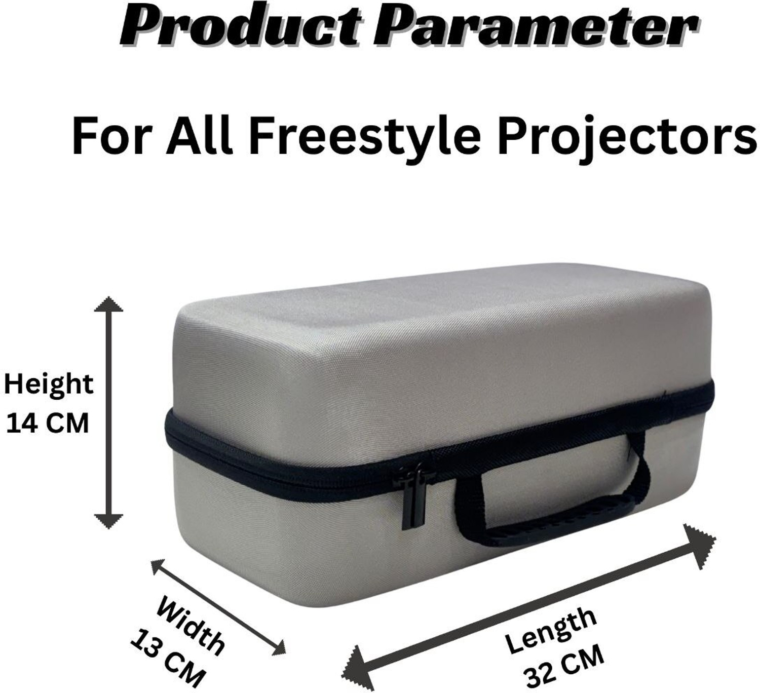 Image of BeamX Projector Carry Bag EVA Hard Case Shockproof Compatible with All Projectors Small Travel Bag - Large