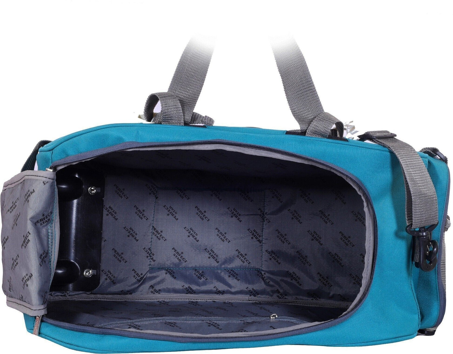 Image of PERFECT STAR DUFFLE LUGGAGE TRAVEL HAVY DUTY AIR BAG NEW STYLISH DUFFEL BAGS BLACK BLUE Small Travel Bag - Medium