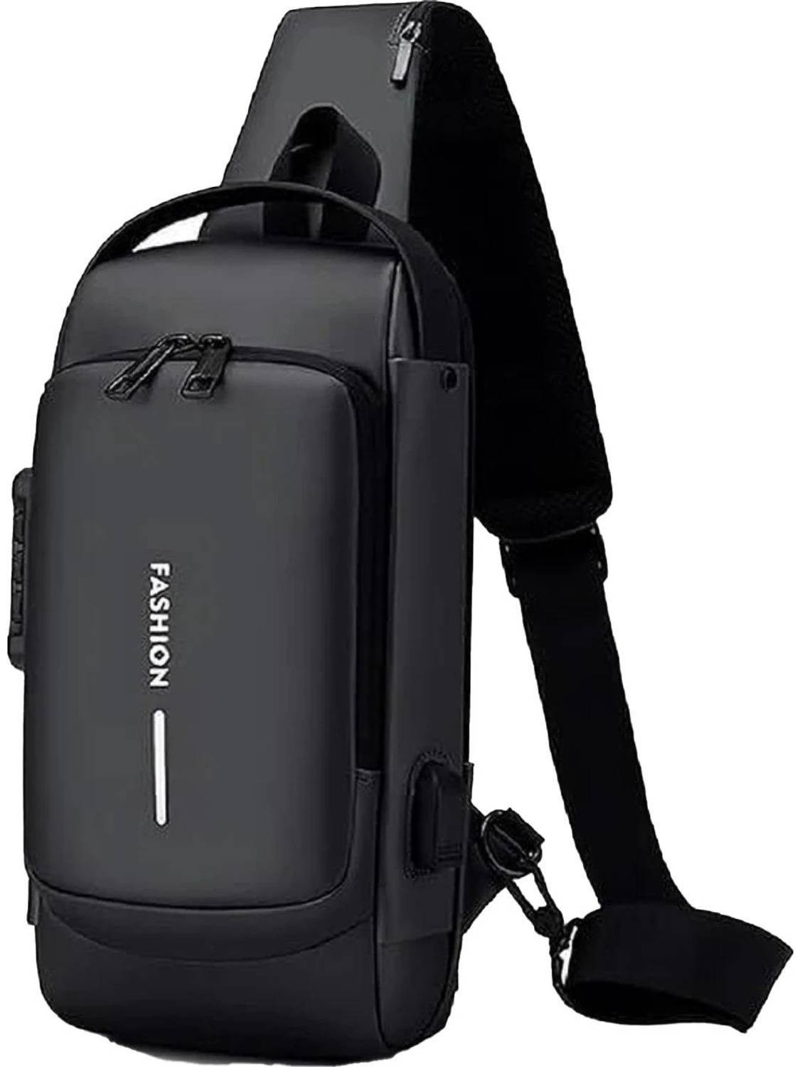 Alison Black Sling Bag Men Sling Bag Side Bag for Men