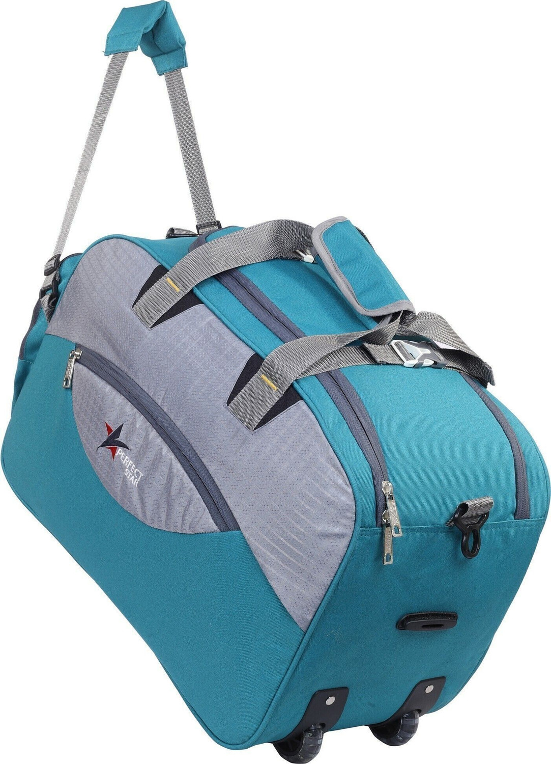 Image of PERFECT STAR DUFFLE LUGGAGE TRAVEL HAVY DUTY AIR BAG NEW STYLISH DUFFEL BAGS BLACK BLUE Small Travel Bag - Medium