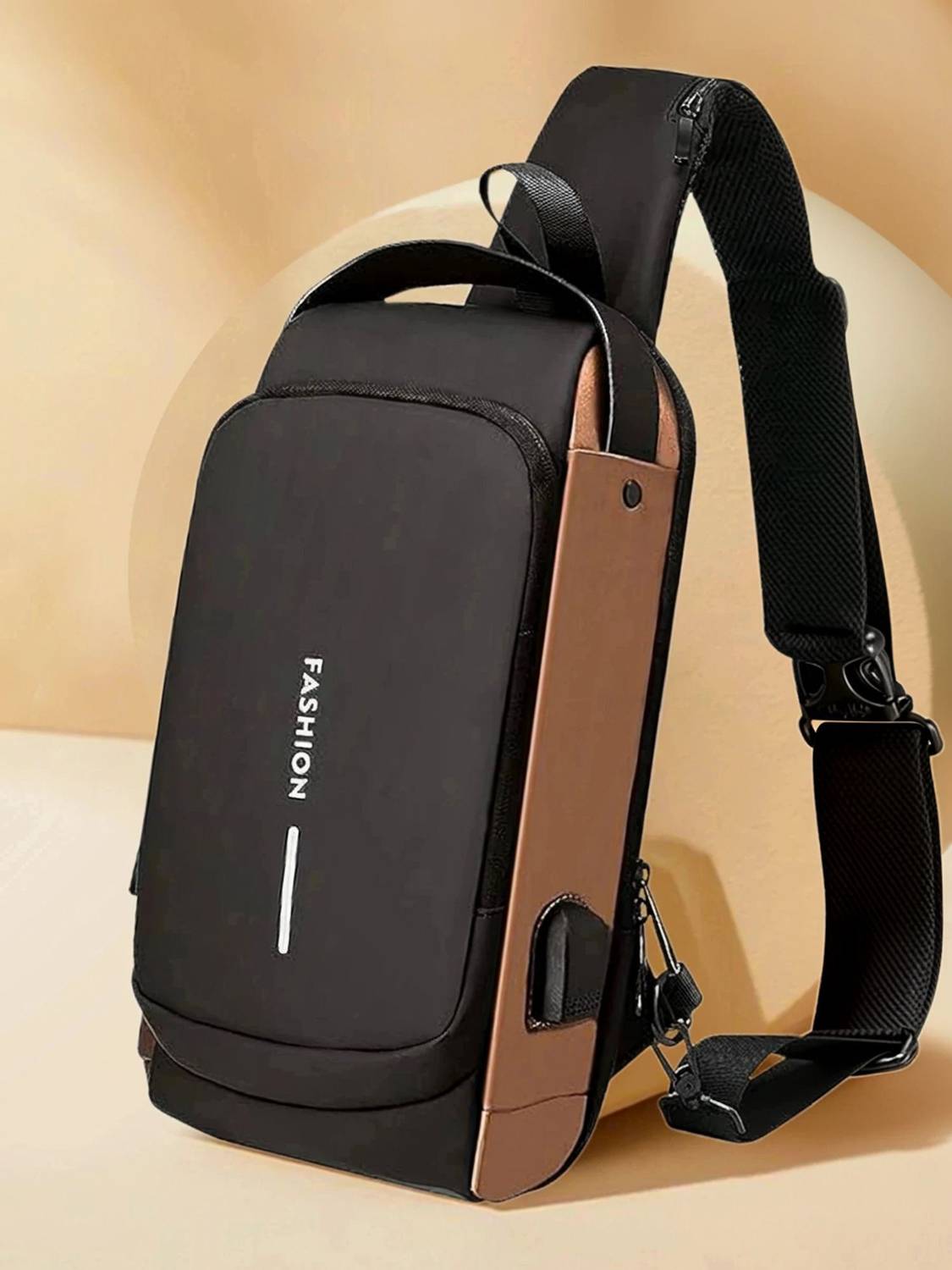 Kidziit Multicolor Sling Bag Cross Anti Theft Waterproof Brown