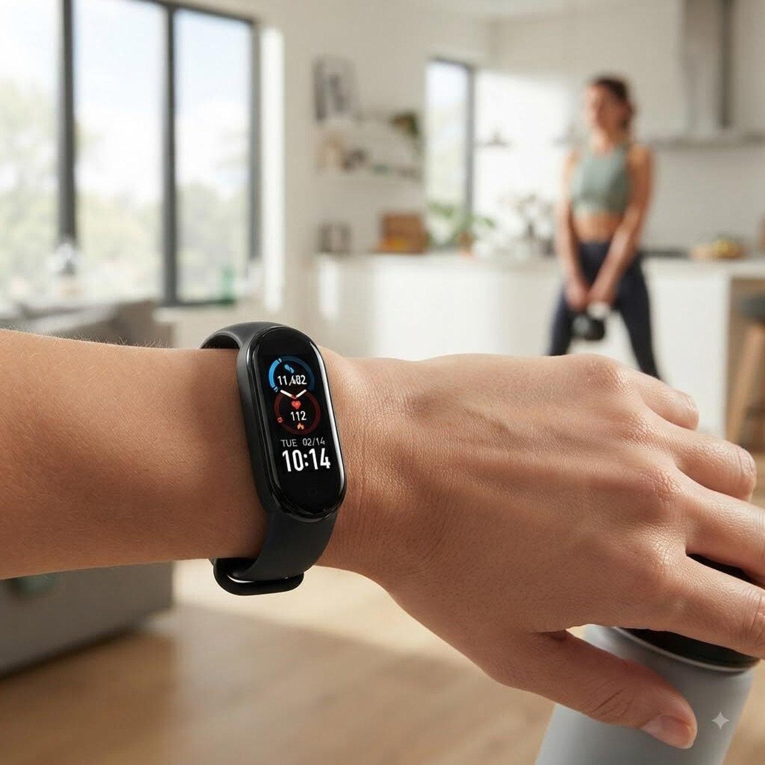 Image of Lipzie Smart Fitness Band with Color Display, Digital Activity Tracker Wristband