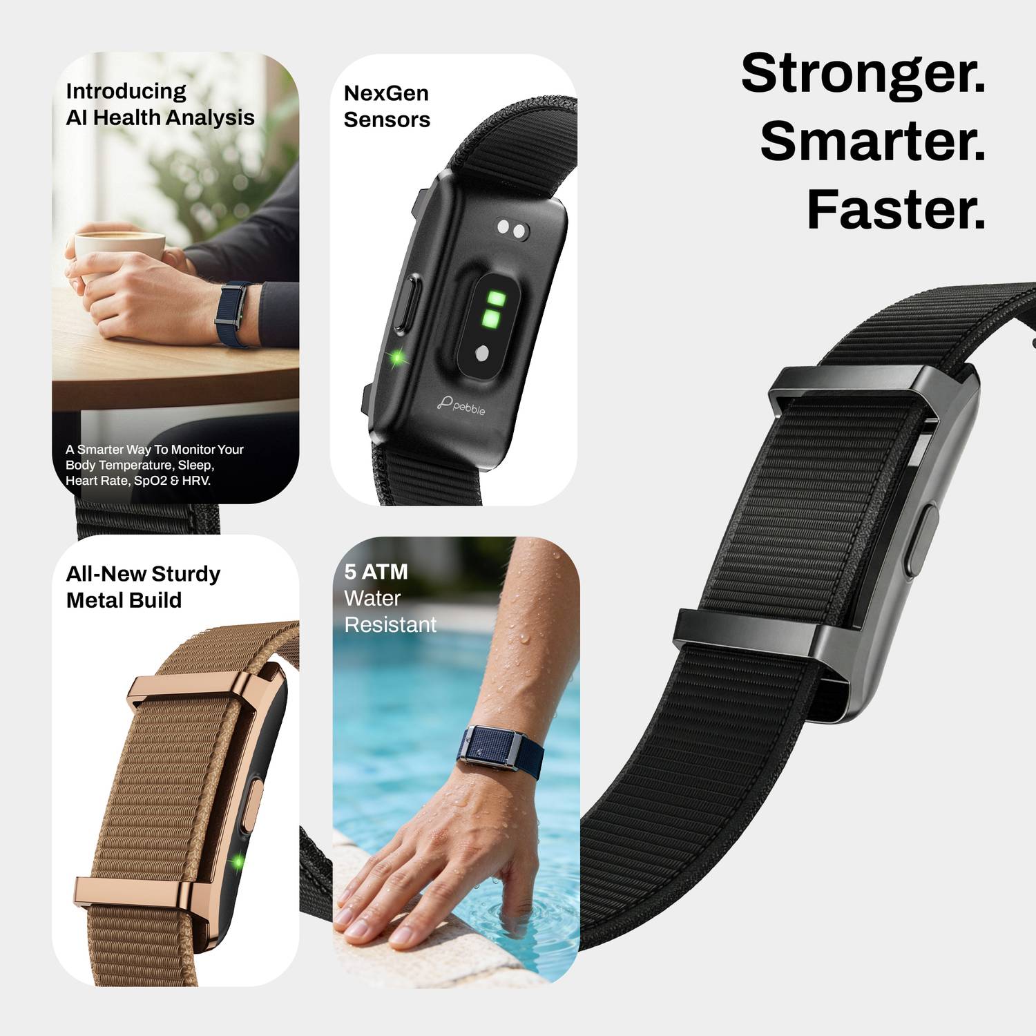 Pebble Qore 2 Fitness Band - Image 2