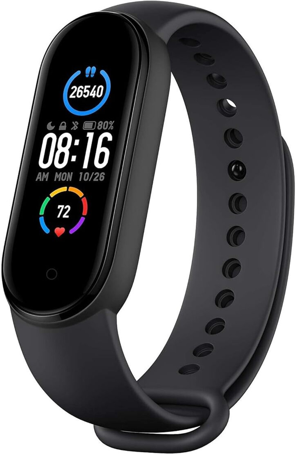 Image of Mi Smart Band 5 - Large AMOLED Color DisplayHealth Tracking, Alarm,(Black)