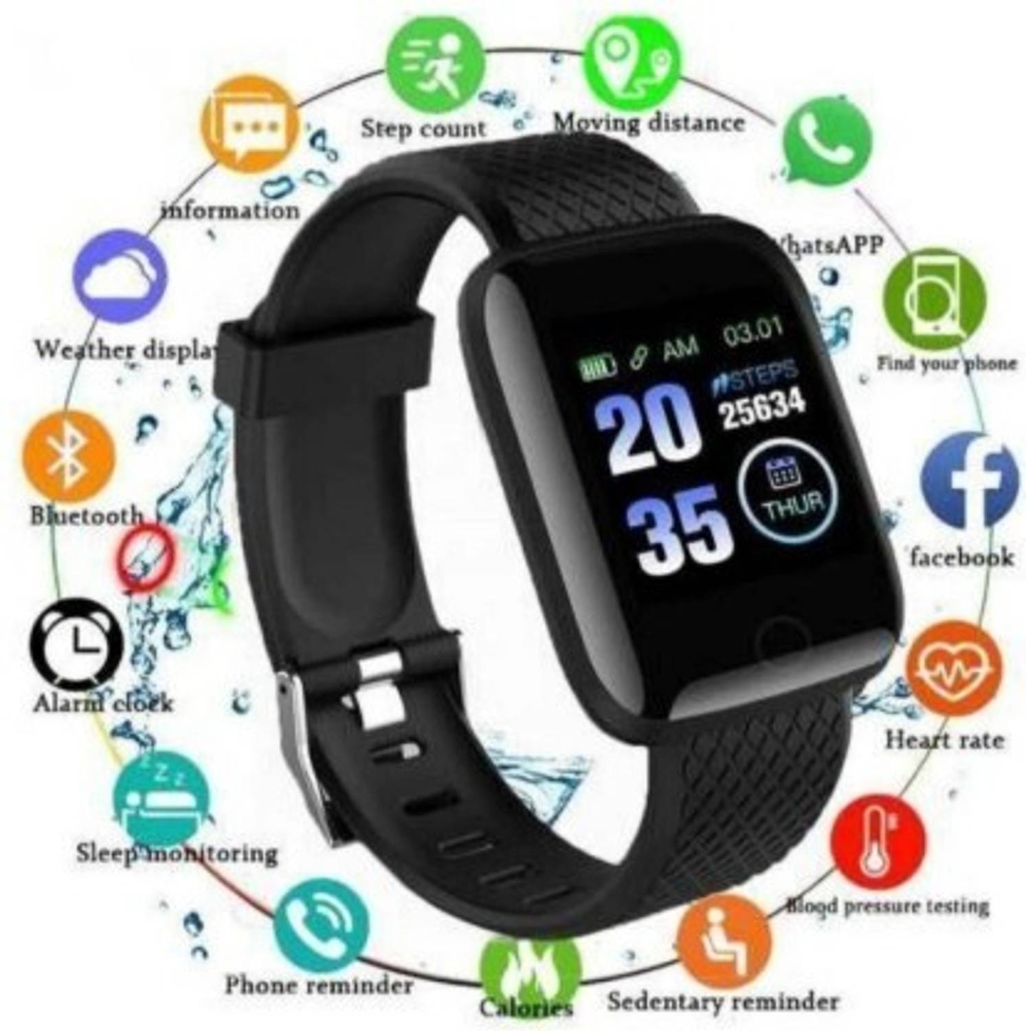 DOZEN Edge To Edge Screen Guard for Stybits Id116Plus smart healt