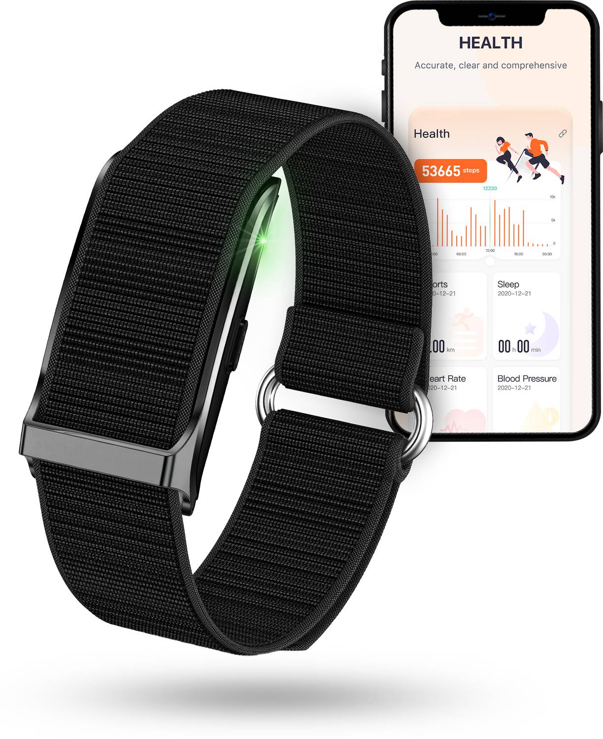 LYNZ Smart Fitness Tracker Band for Men & Women 24/7 Health Monit