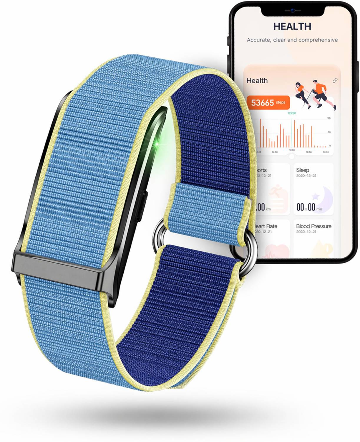 LYNZ Smart Fitness Tracker Band for Men & Women 24/7 Health Monit