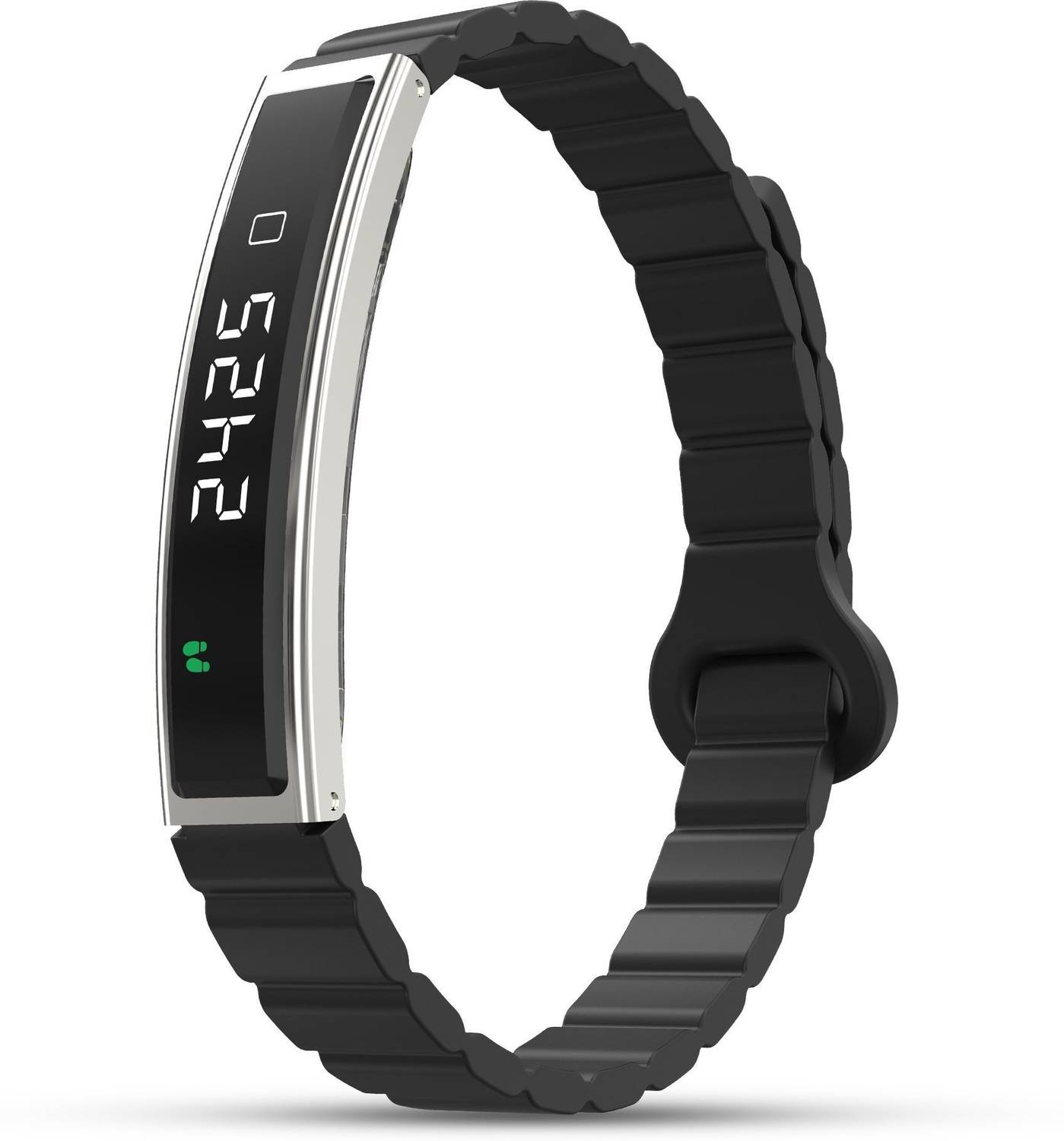 Pebble Arq Sleek Smart Bracelet 24x7 Health Suite, Digital Disp