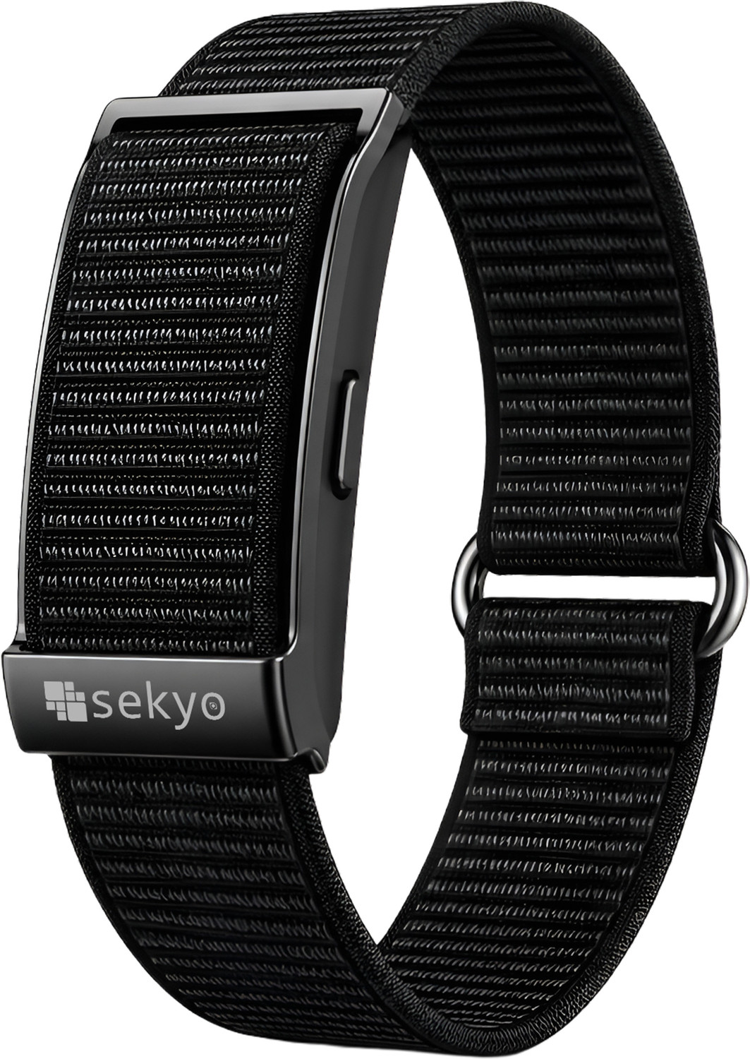 Image of Sekyo FLEX Fitness Tracker with Heart Rate, SpO2, Sleep Monitor & 110+ Sports Modes (Black Strap, Size : 46 x 23 x 10.8mm)