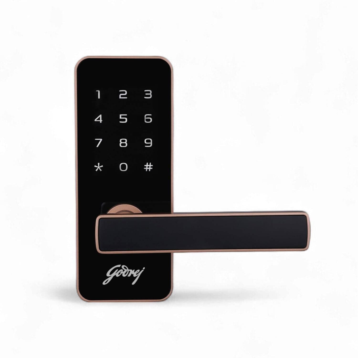 Image of Godrej Locks Catus Touch I Smart Digital Lock for Wooden Door I 2 in 1 Access I 3 Yr Warranty Smart Door Lock
