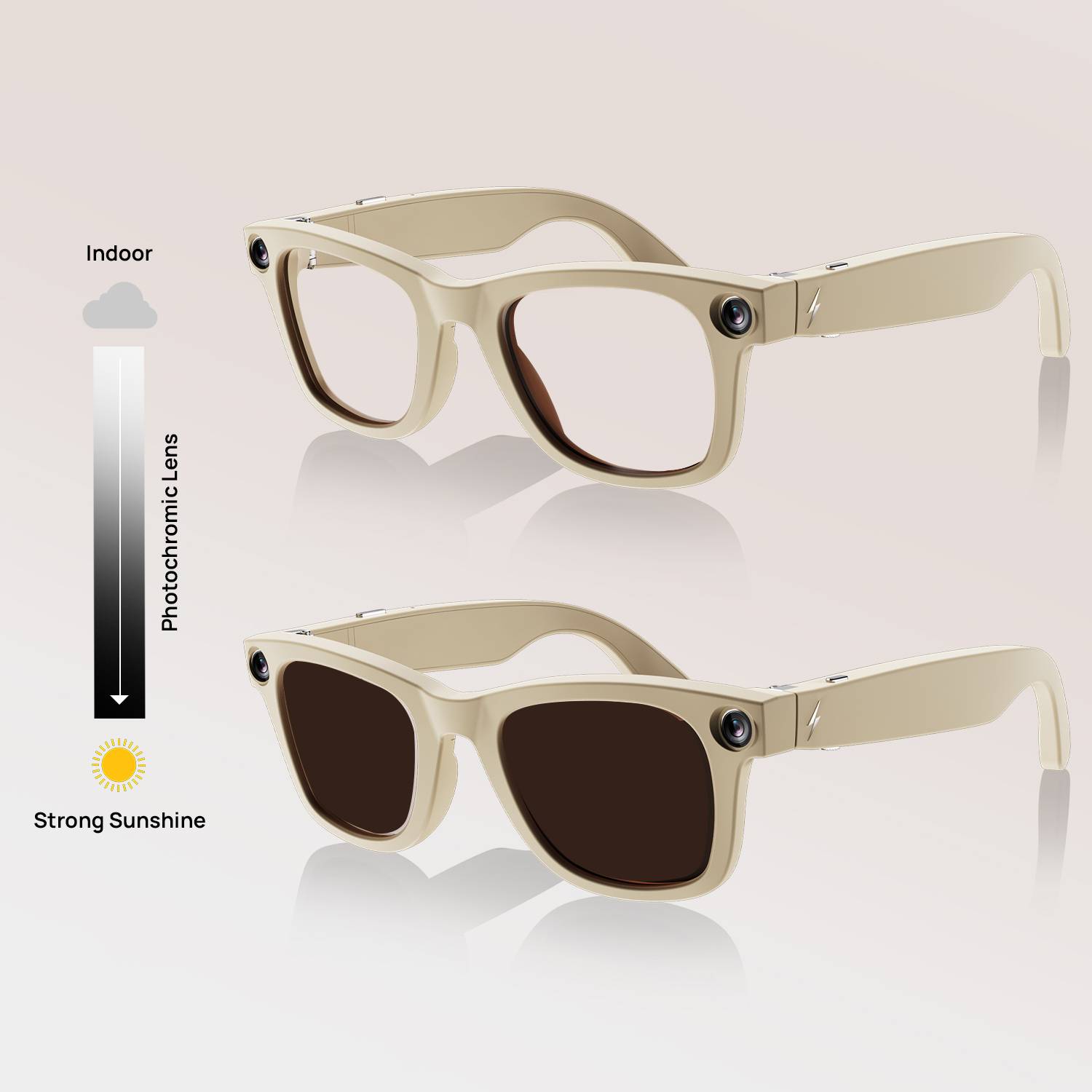 Fire-Boltt Fire-Lens F1 AI Camera Smart Glasses 8MP - Image 2