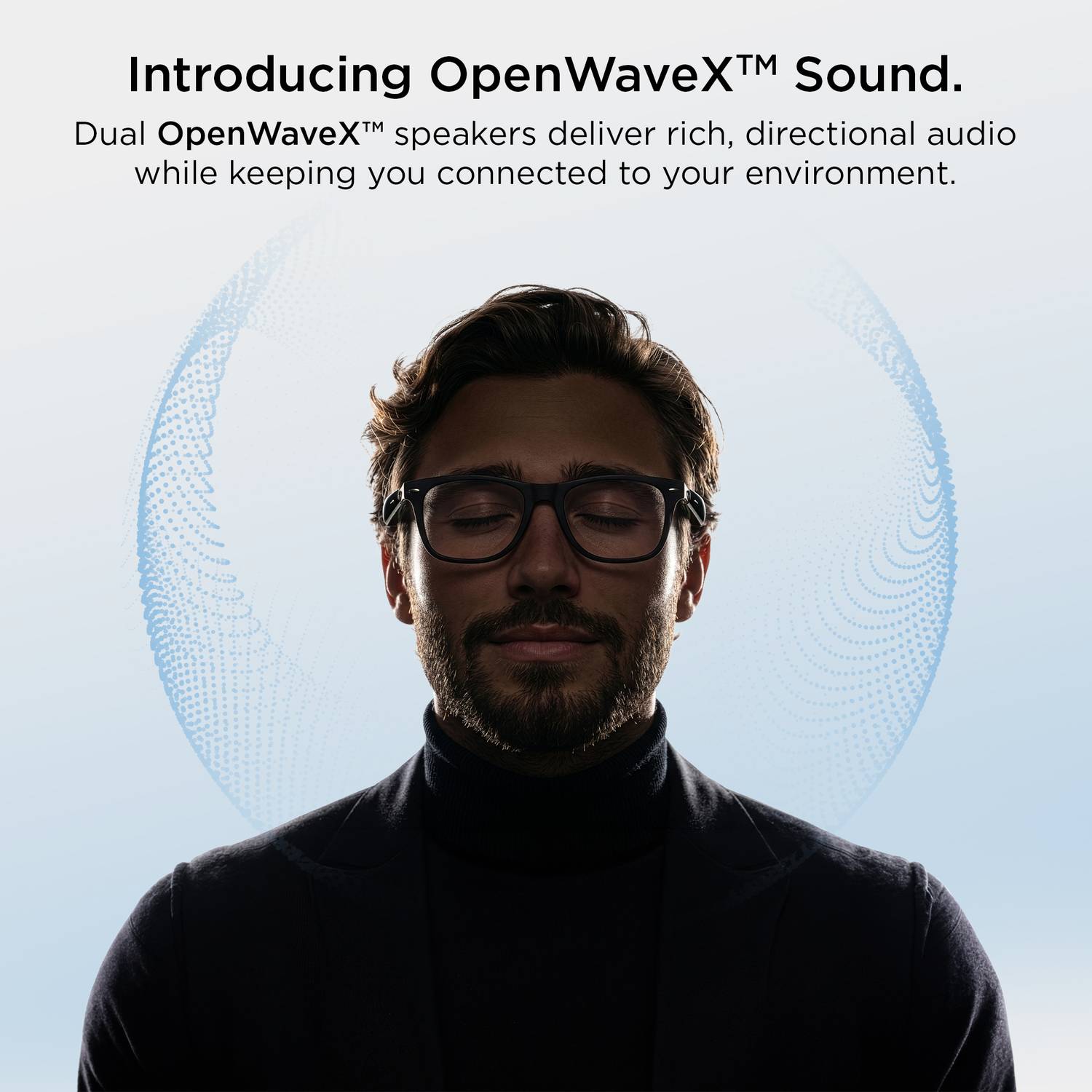 Pebble Onyx Open-Ear Wireless Smart Glasses Black - Image 3