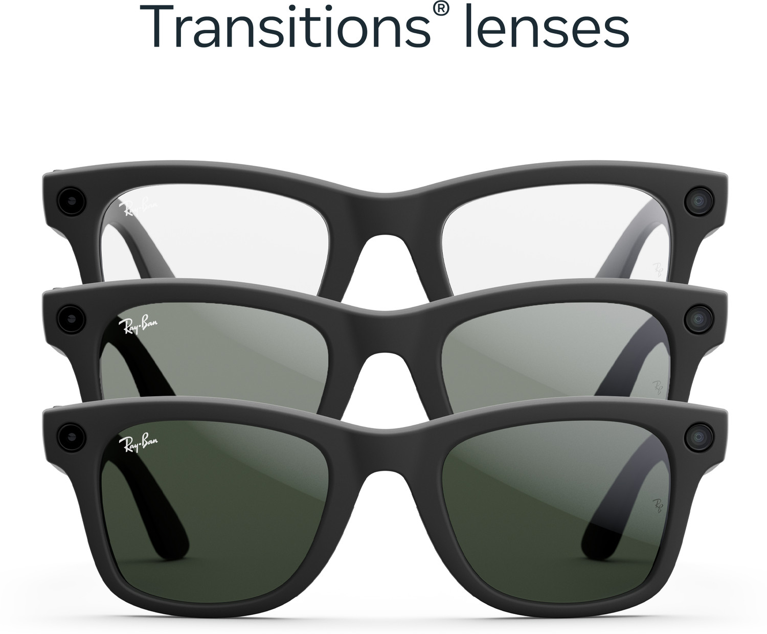 Image of Ray-Ban | Meta Wayfarer (Gen 1) with Meta AI, photo and video capture - Large