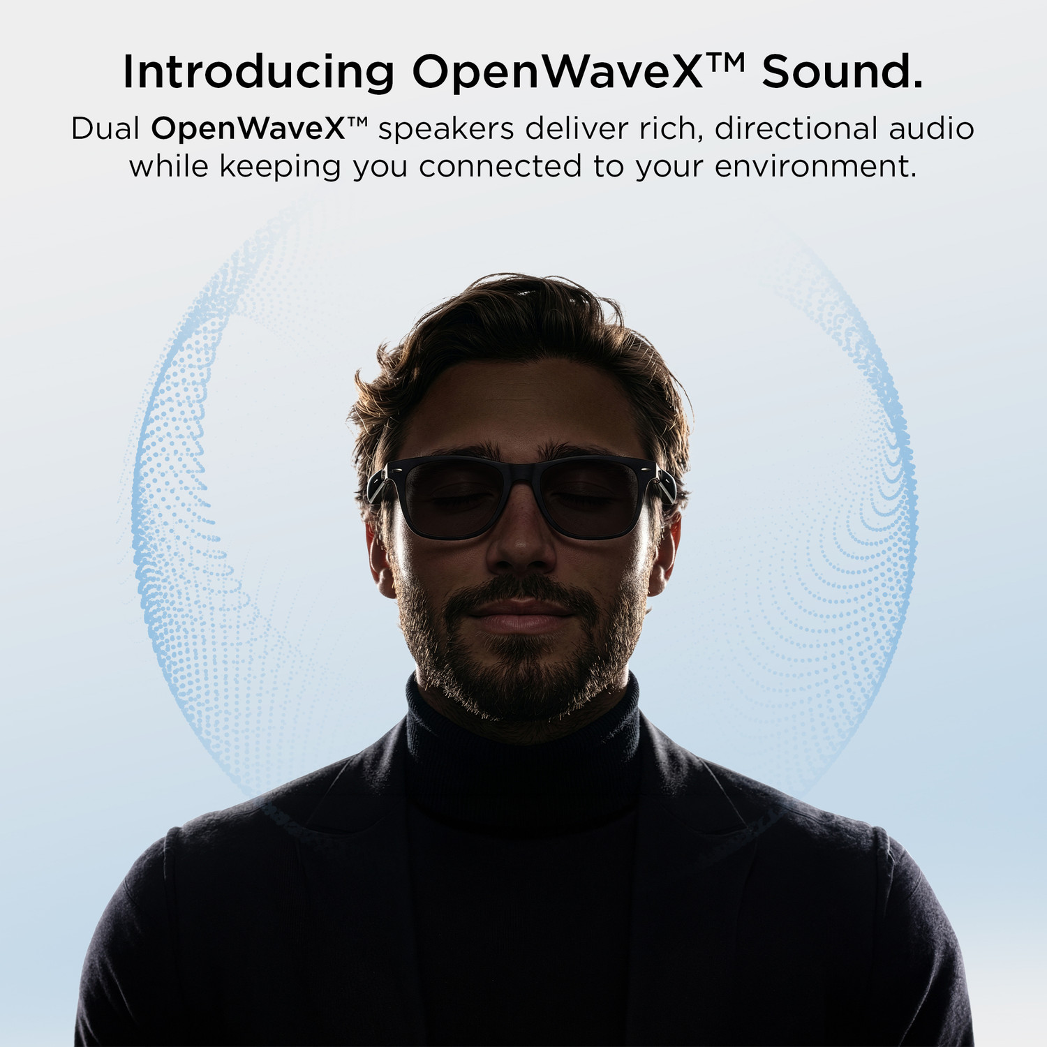 Image of Pebble Onyx Open-Ear Wireless Smart Glasses,BT Calling,Crystal Clear Calls,Dual ENC MIC