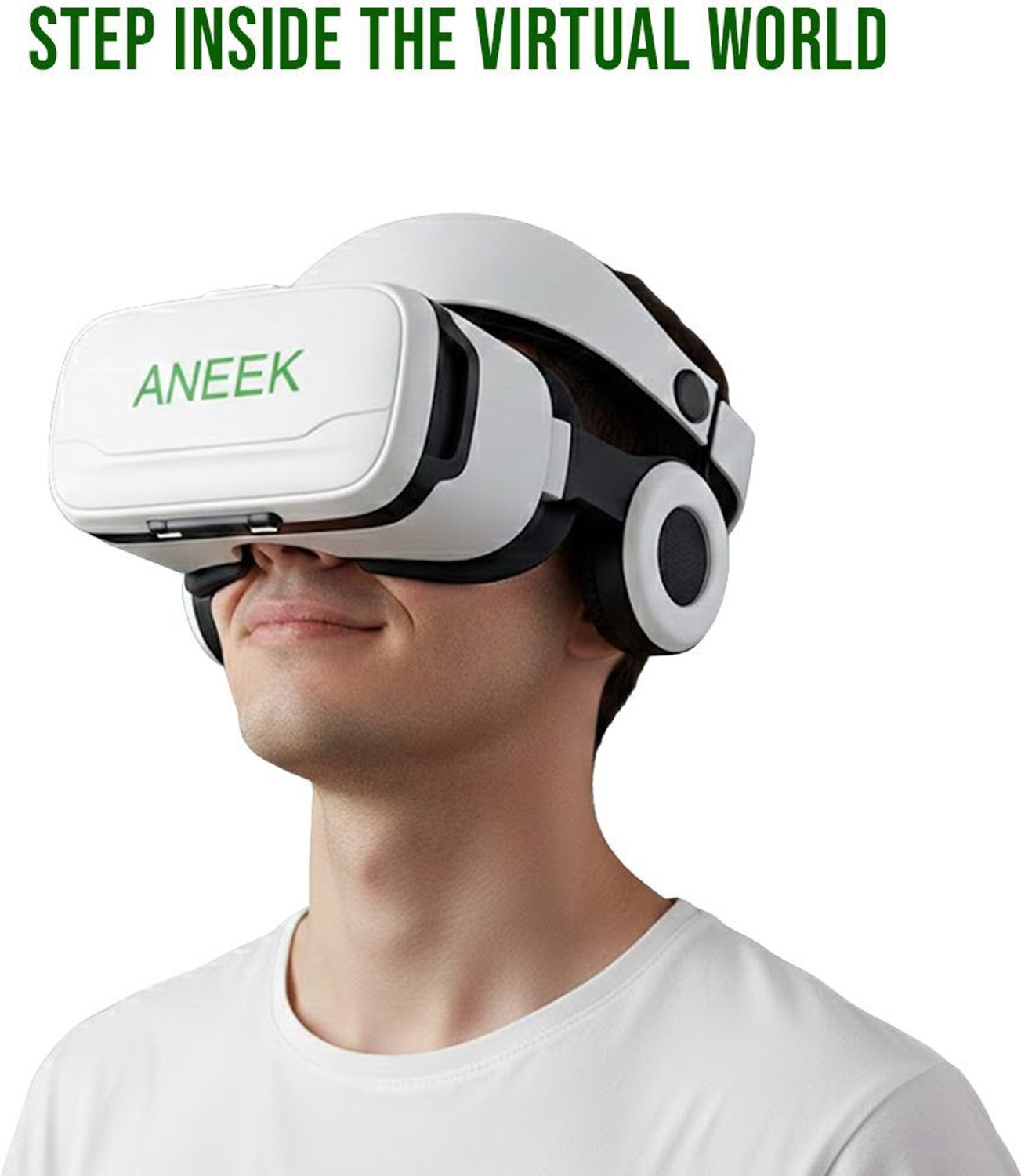 Image of ANEEK 3D Virtual Reality Glasses with HD Lenses, 110 View with Aspherical Lens