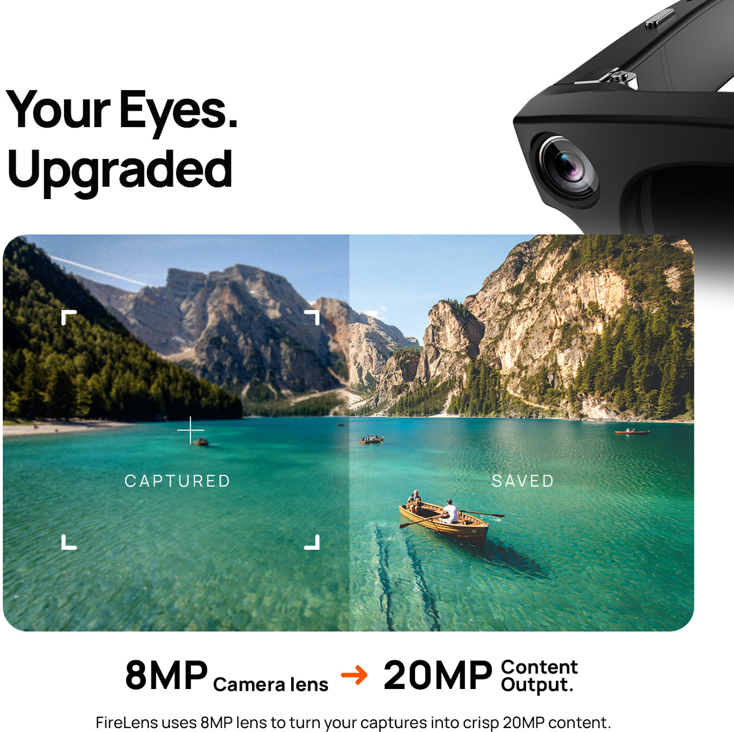 Image of Fire-Boltt Fire-Lens F1 AI Camera Smart Glasses | 8MP | Hands-Free Photo & Video |Vision AI