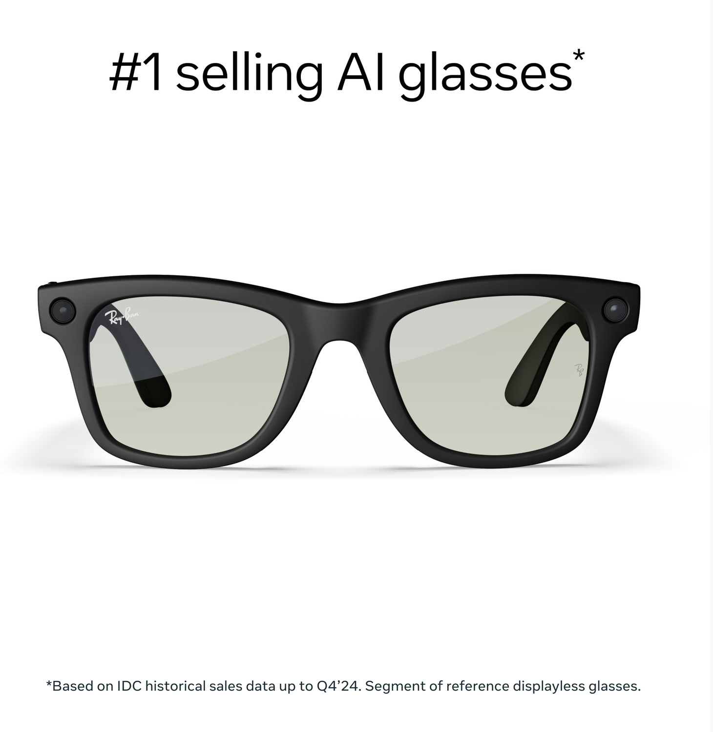 Image of Ray-Ban | Meta Wayfarer (Gen 1) with Meta AI, photo and video capture - Large