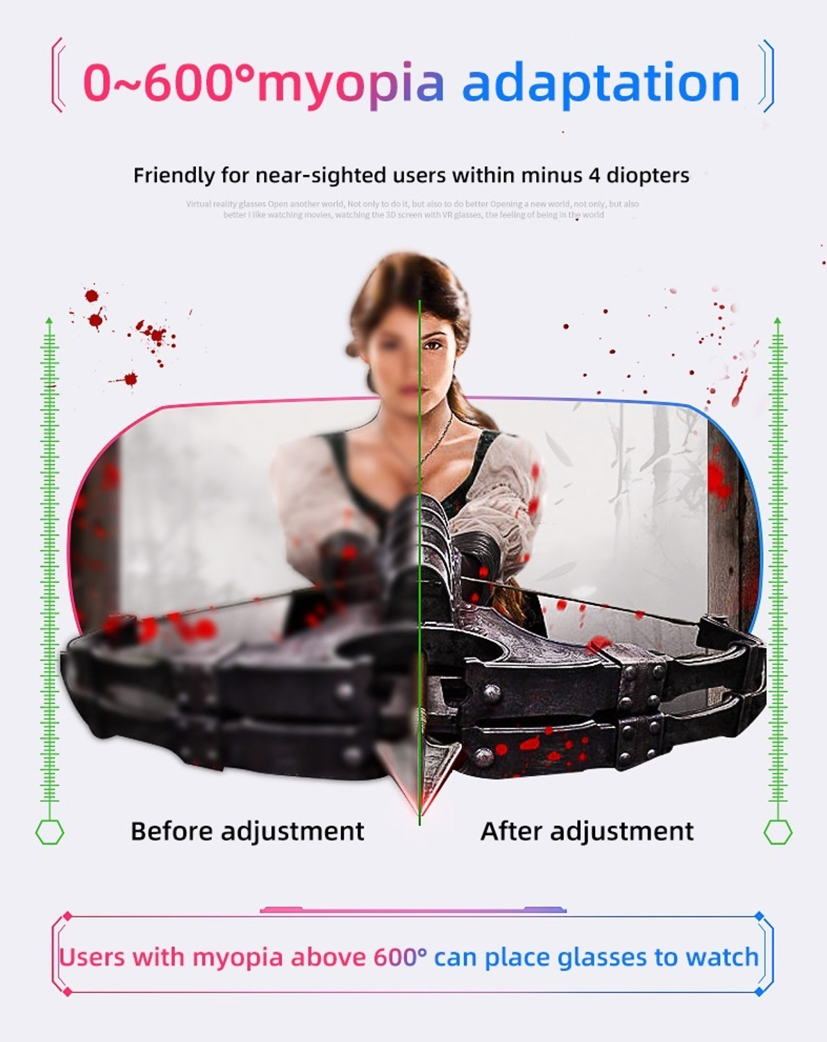 Image of Orlov VRPARK VR Headset with Headphones & Bluetooth Remote for Mobile Gaming