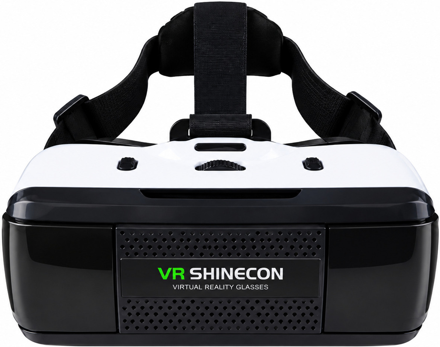 Image of Manni Black futuristic VR Box Headset | Immersive 3D Gaming & Movie Viewer