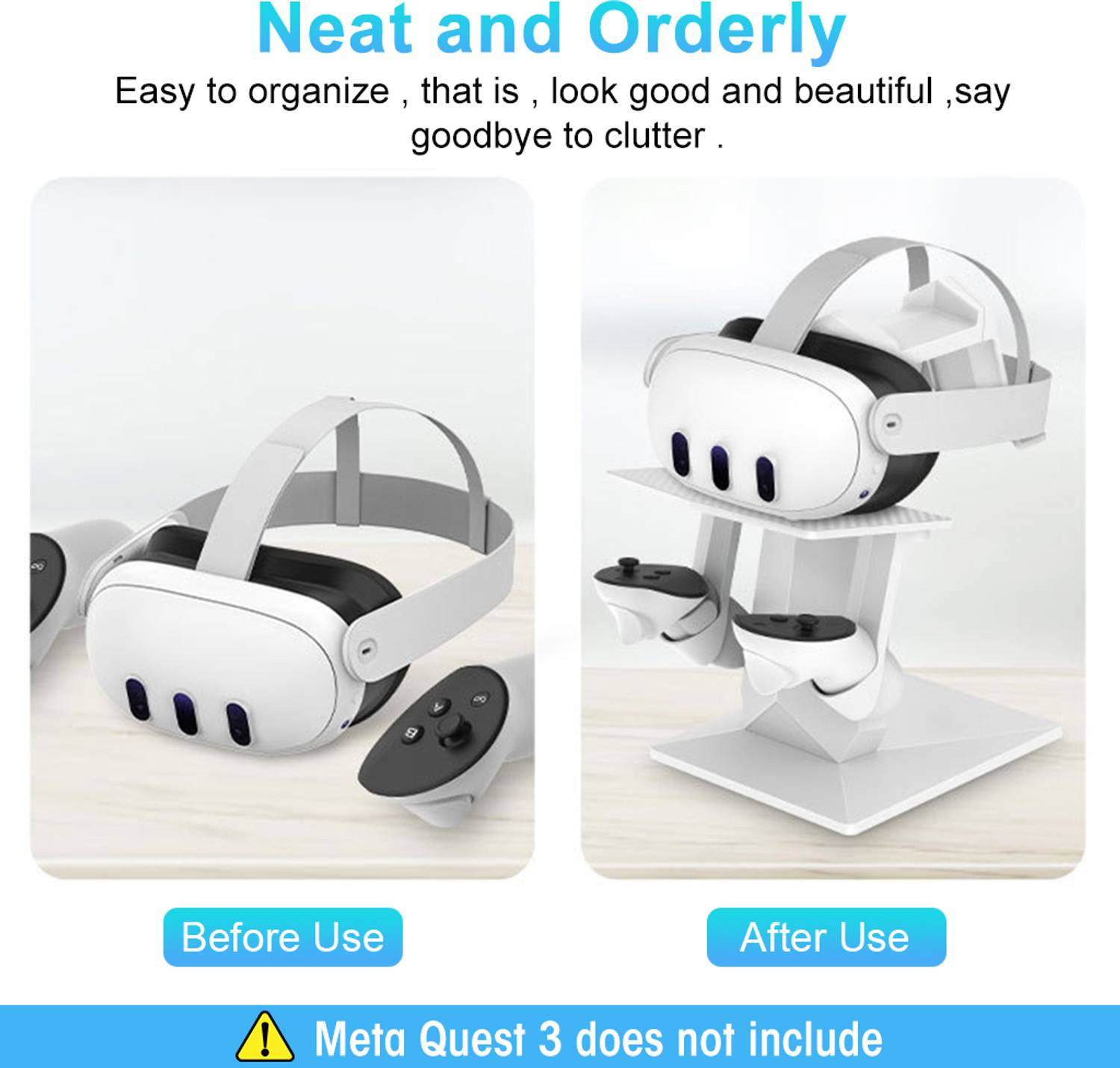 Zorbes VR Display Stand for Meta Quest 3, VR Glasses Storage Stand