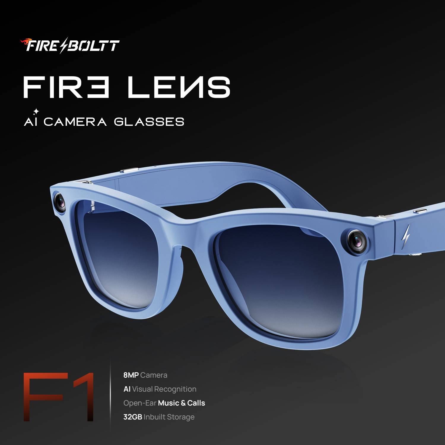 Fire-Boltt Fire-Lens F1 AI Camera Smart Glasses - Image 2