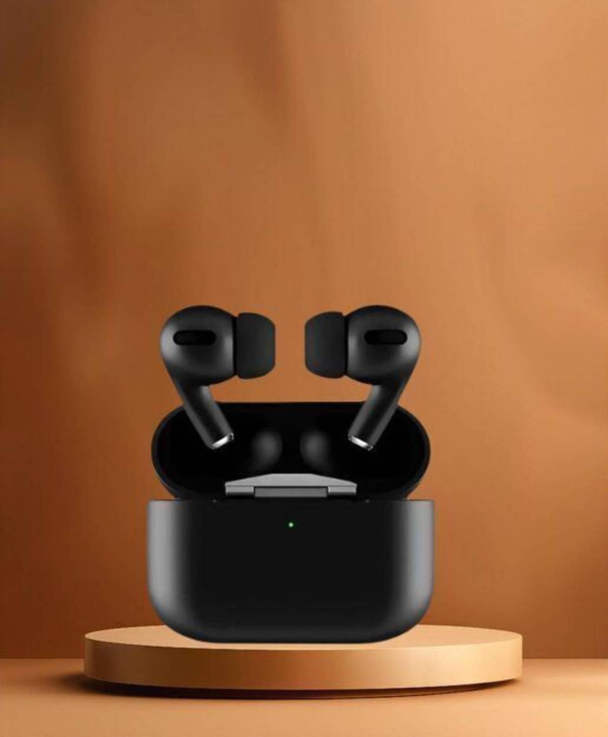 WauroNix Airpods 2nd Gen Latest Black Earbuds Premium Quality BLK