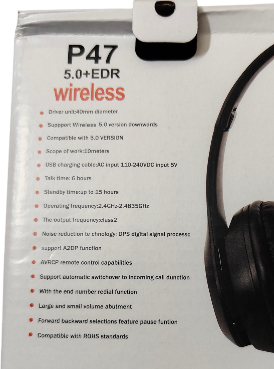 Image of HRK p47 wireless 5.0 + EDR Smart Headphones