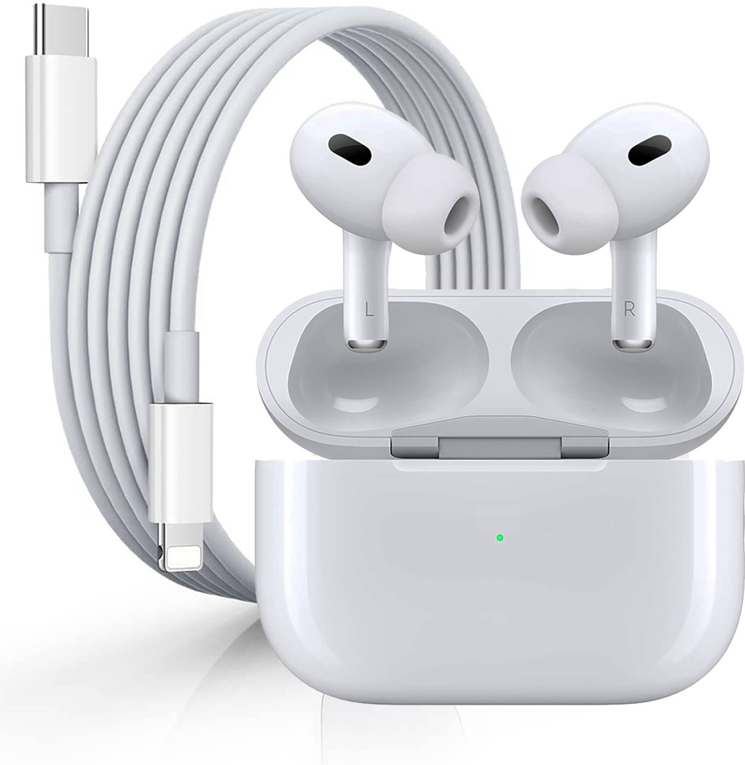 Avista AirPods Pro2 with Charging Case, C to iPhone Cable for