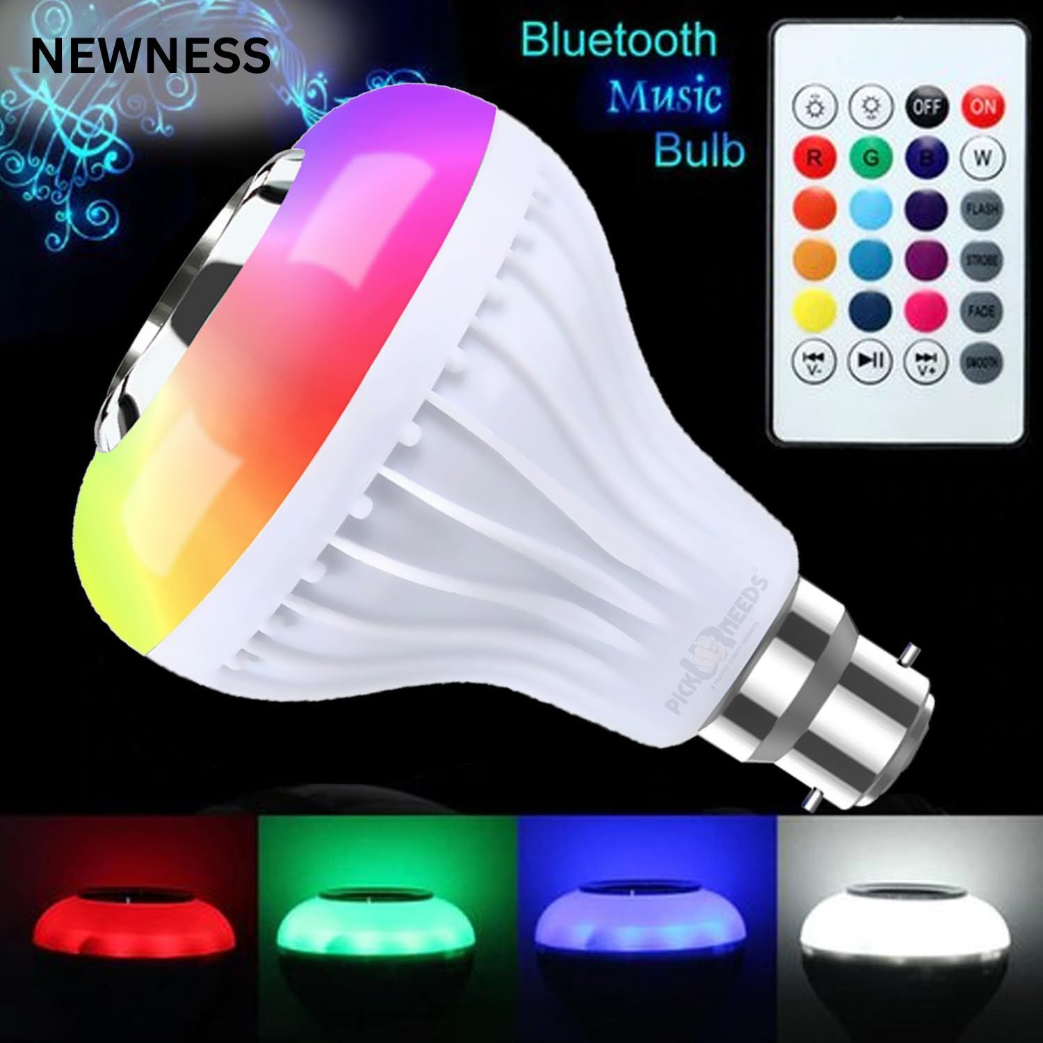 Image of Newness 12 Watt RGB Bulb,Color Changing Disco lights for Home Smart Bulb