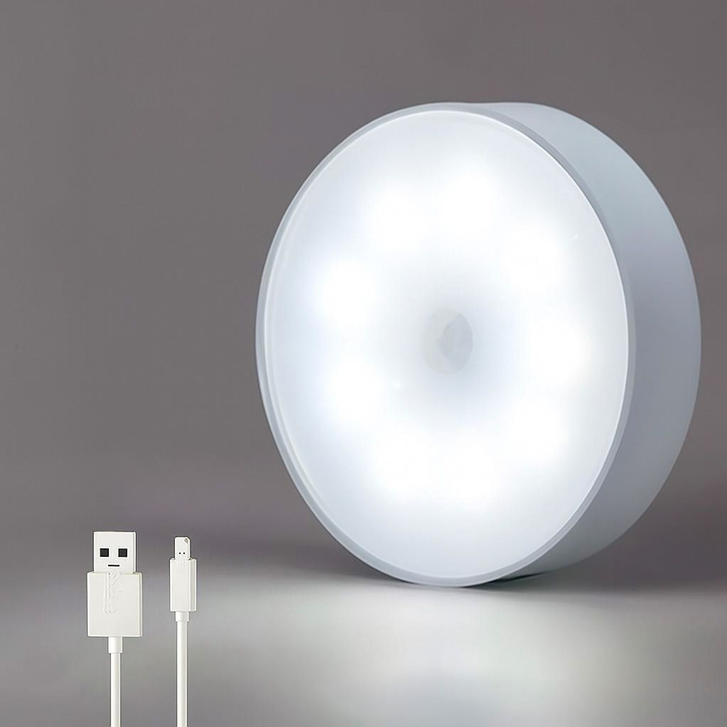 Image of Broistan | Pack of 1 | Rechargebale LED Night Light, Cool White Motion Sensor Light