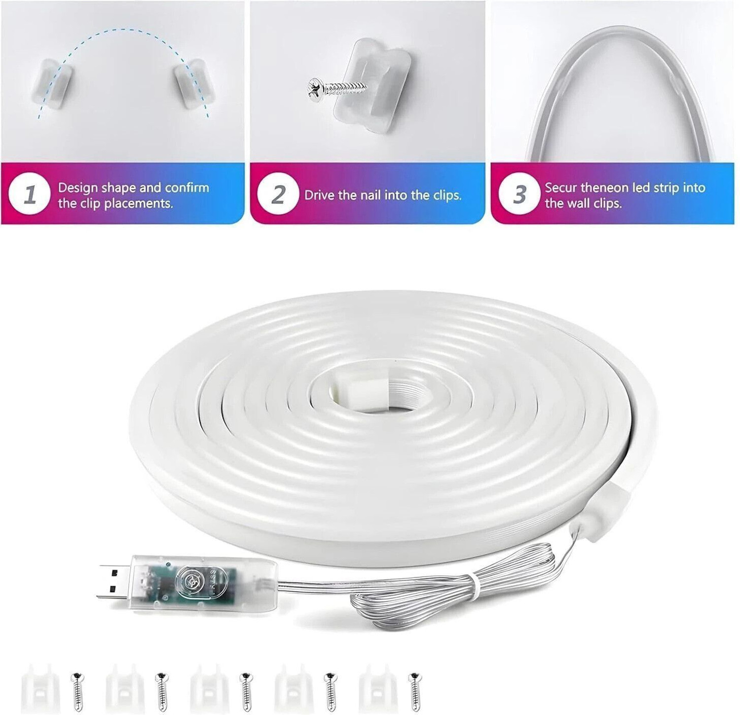 Image of GIGMART Neon Rope Lights | RGB LED Strip Lights | App Control Smart Neon Strip Lights Light Strip