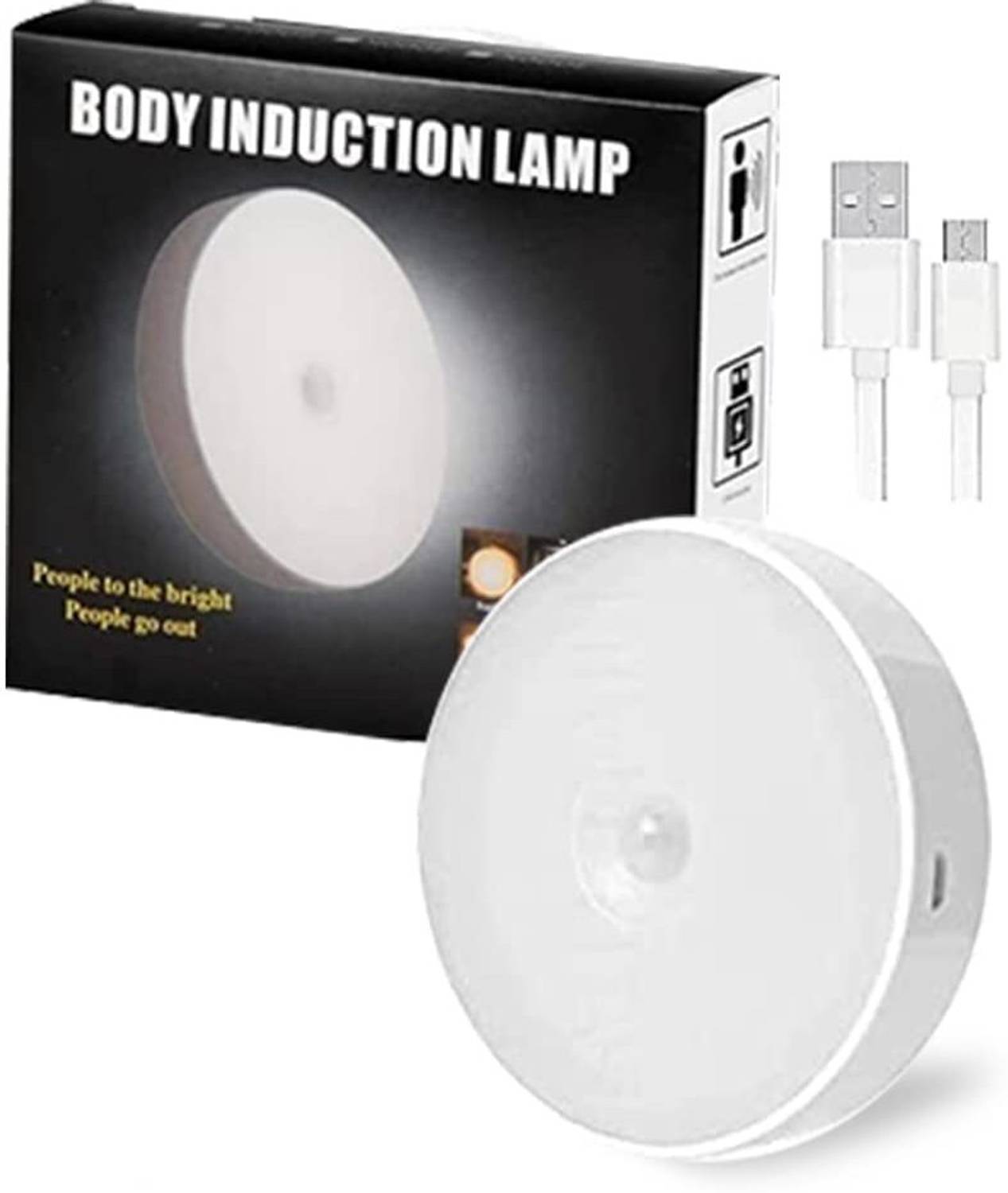 PJA USB Rechargeable Motion Sensor Lamp Human Body Induction Nigh...mo