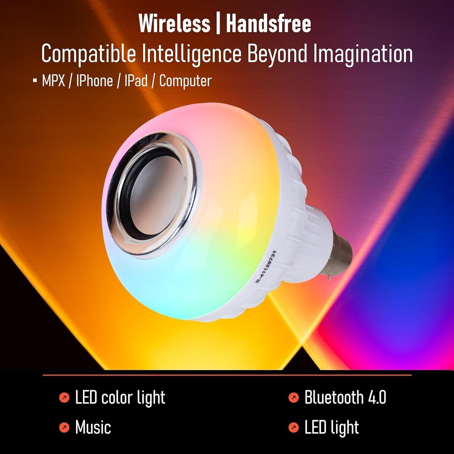 Image of Newness 12 Watt RGB Bulb,Color Changing Disco lights for Home Smart Bulb