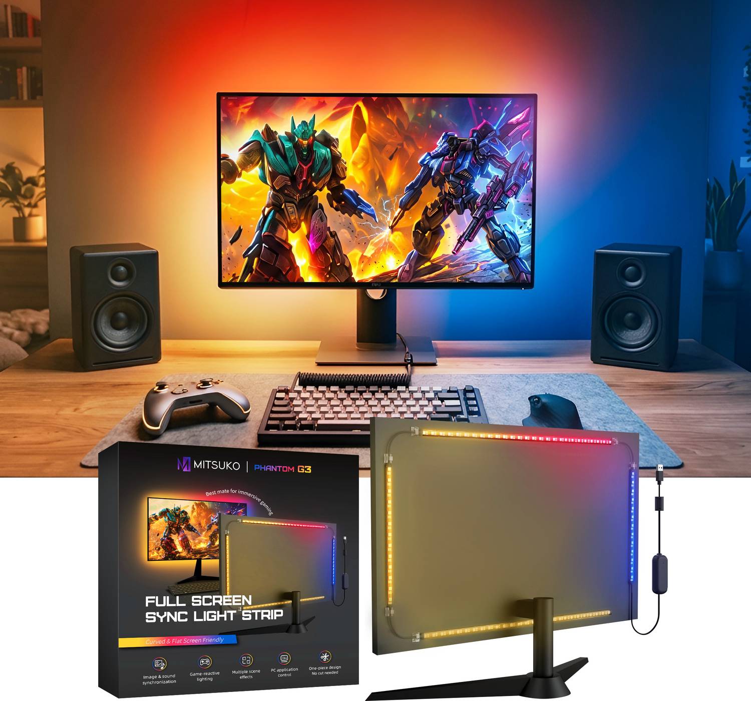Mitsuko Phantom G3 Monitor Backlight LED Strip - Image 1