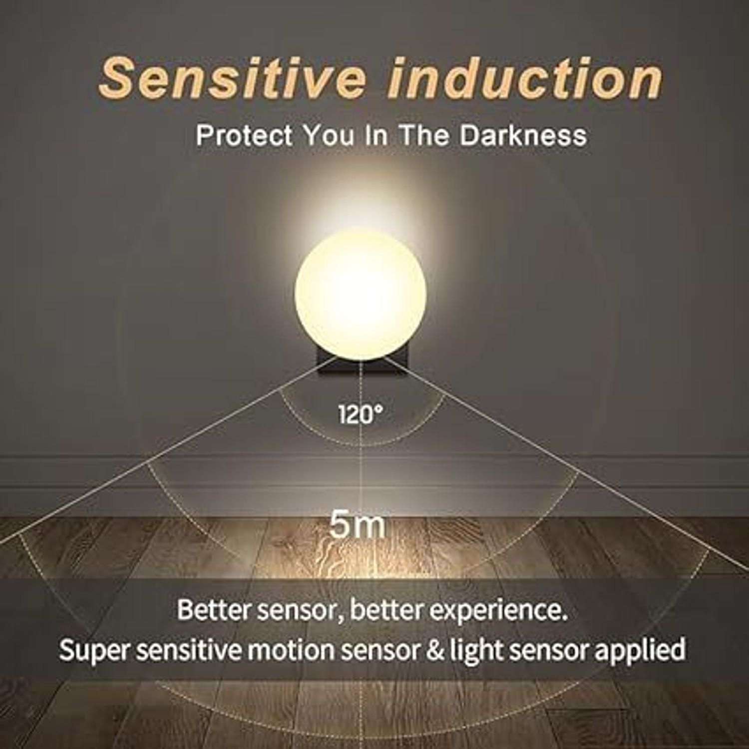 Image of VYSTRA Motion Sensor cob Light Automatic Induction Motion Sensor LED Night Light Smart Sensor Light