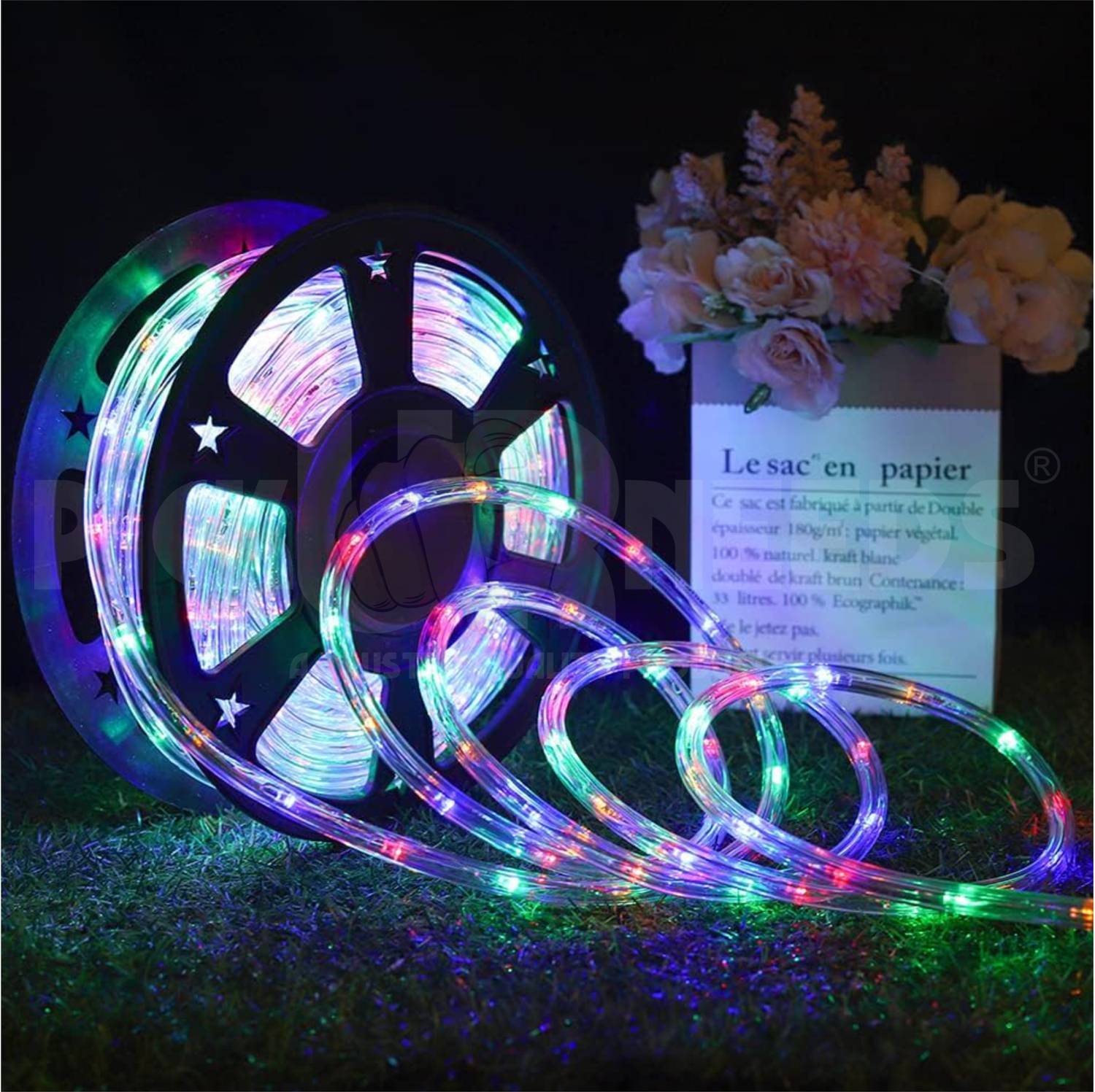 Eware 2400 LEDs 5 m Multicolor Steady Strip Rice Lights (Pack of