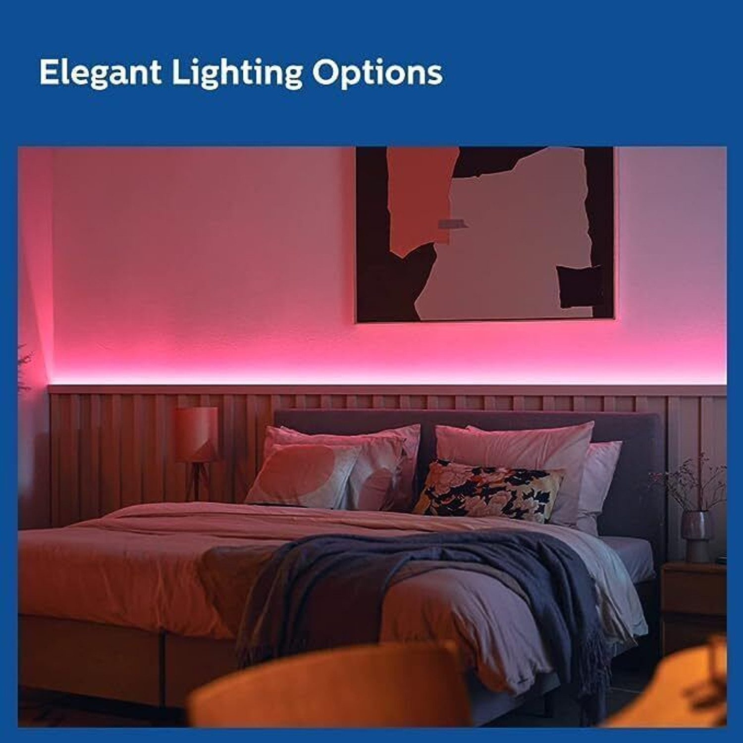 Image of PHILIPS 5 Meter Wi-Fi Smart LED Strip with Music Sync, Voice Control & Dimmable feature Light Strip