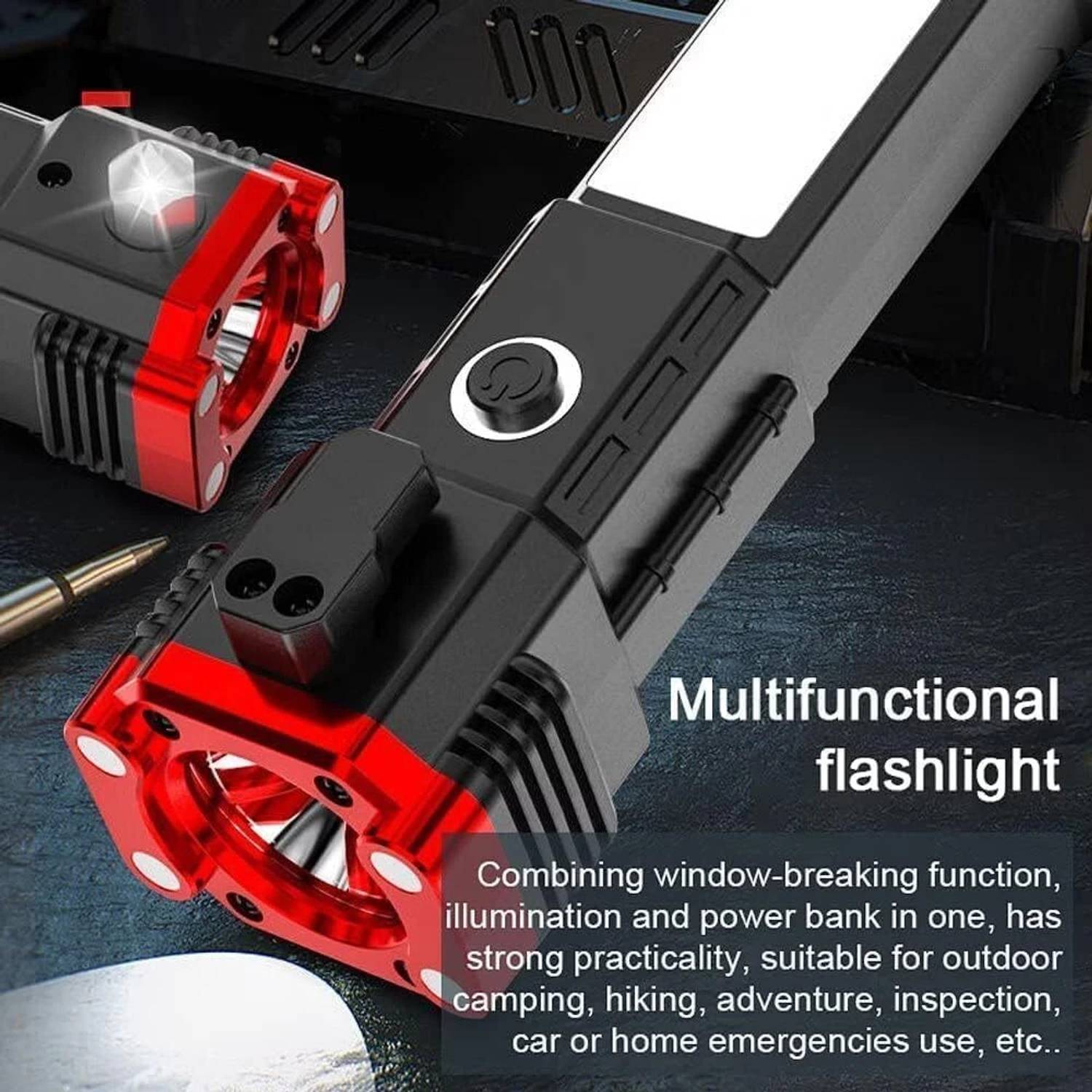 Dominic Powerful LED Flashlight, Rechargeable - Image 2