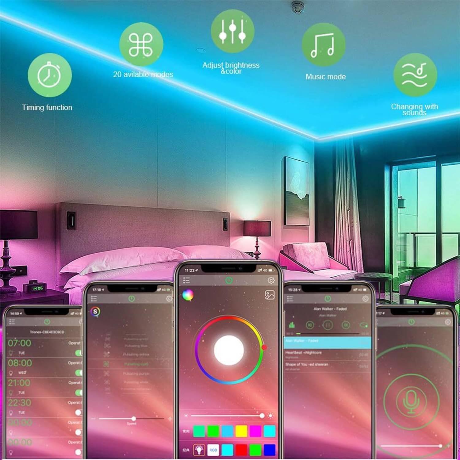 JOYGESTURE Lumix RGBIC Neon Light Strip - Image 5